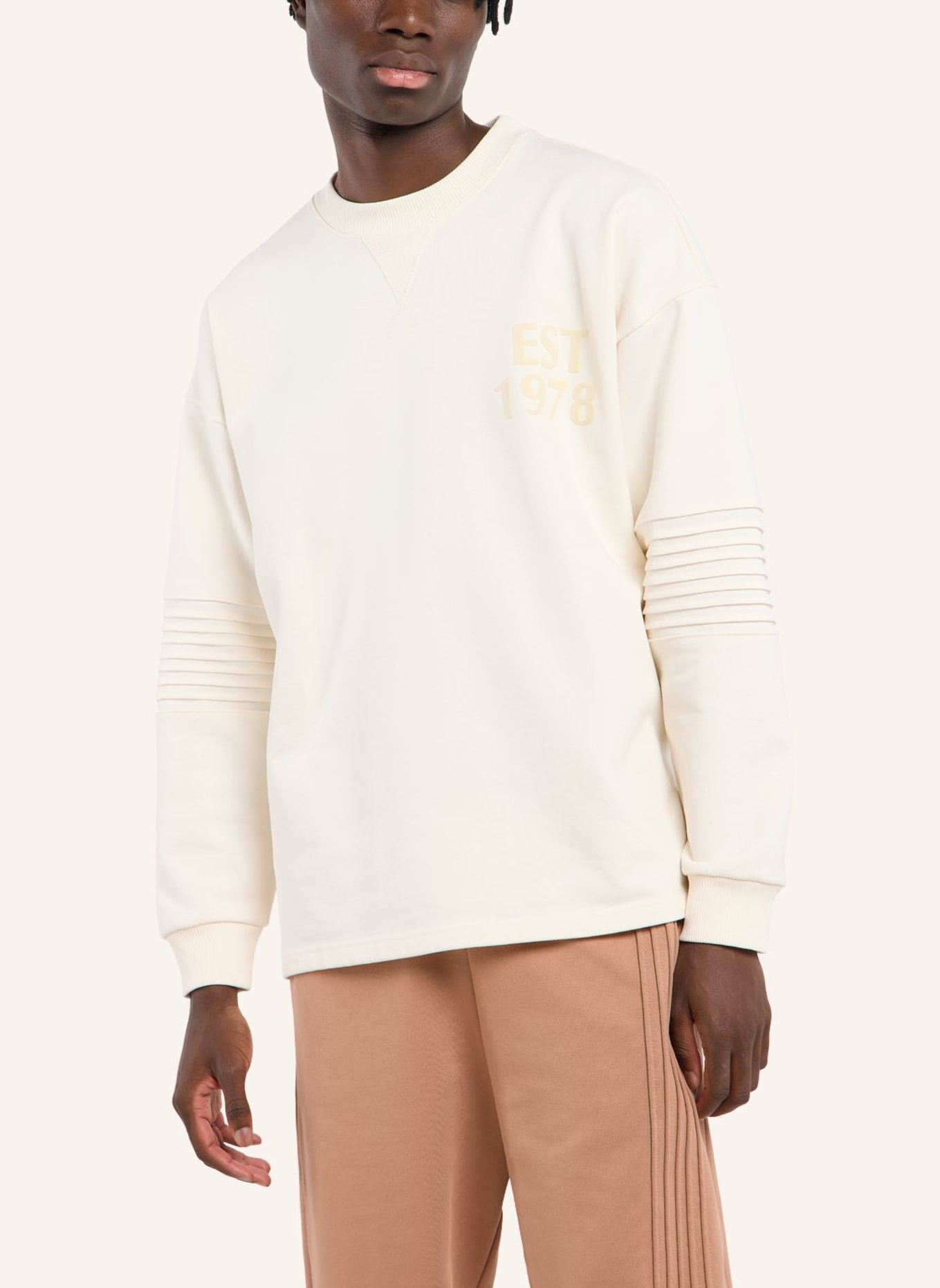 CARLO COLUCCI Sweatshirt - CLEAN CAPSULE FAUSTINI: WEISS