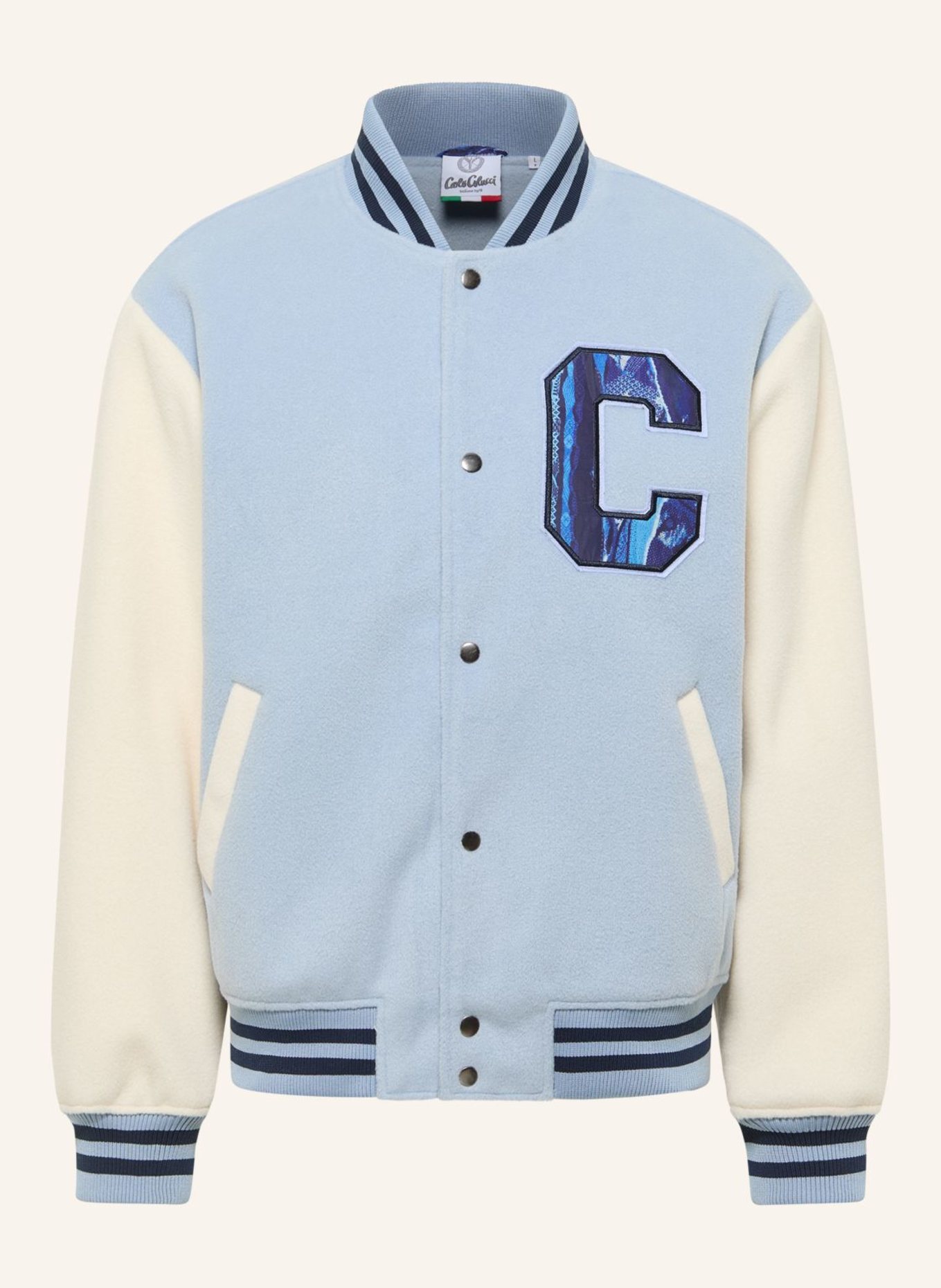 CARLO COLUCCI College Blouson - CLEAN CAPSULE FAYE: HELLBLAU