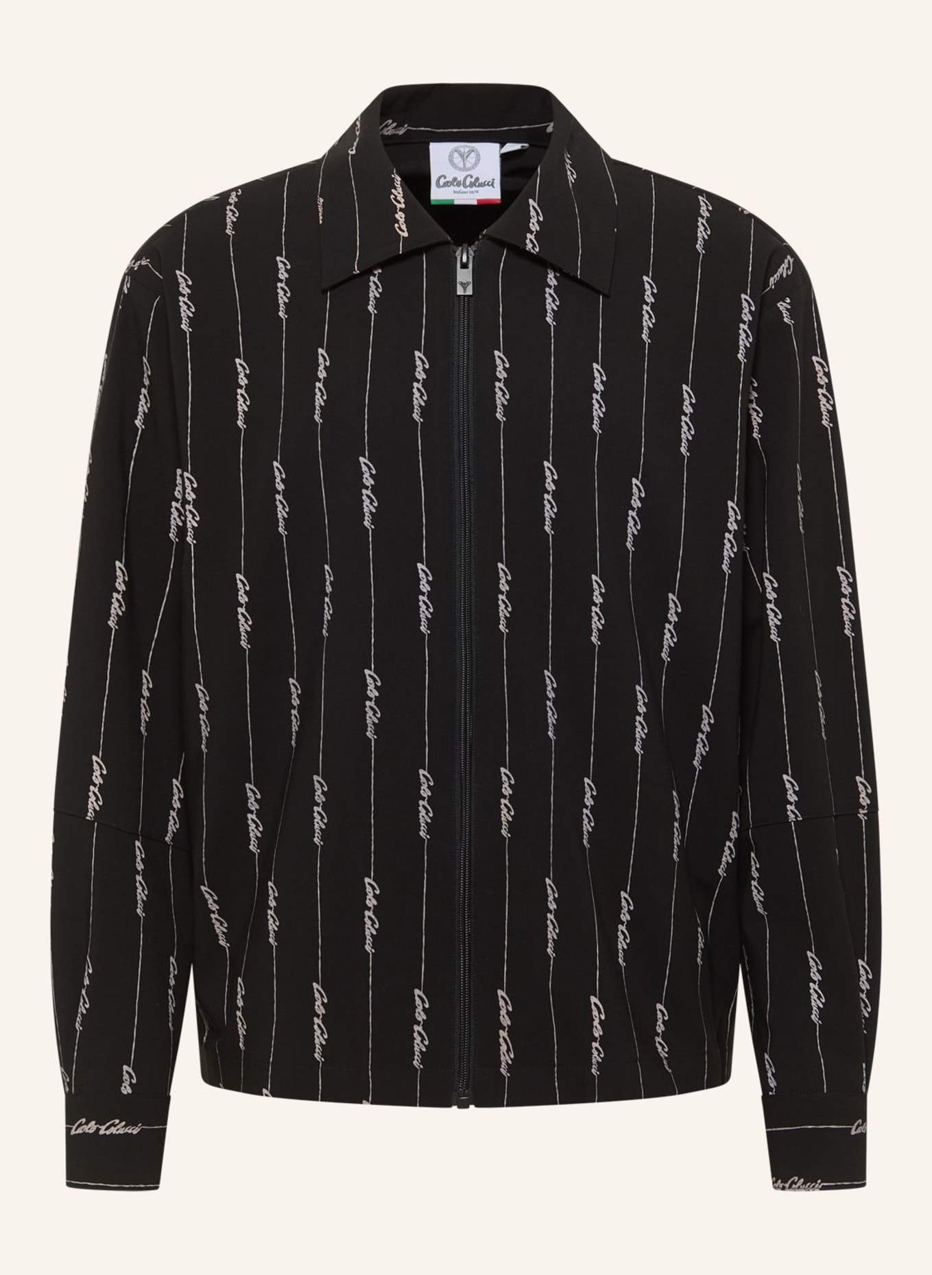 CARLO COLUCCI Tracksuit Jacke - CASUAL SUIT FAVARATO: SCHWARZ