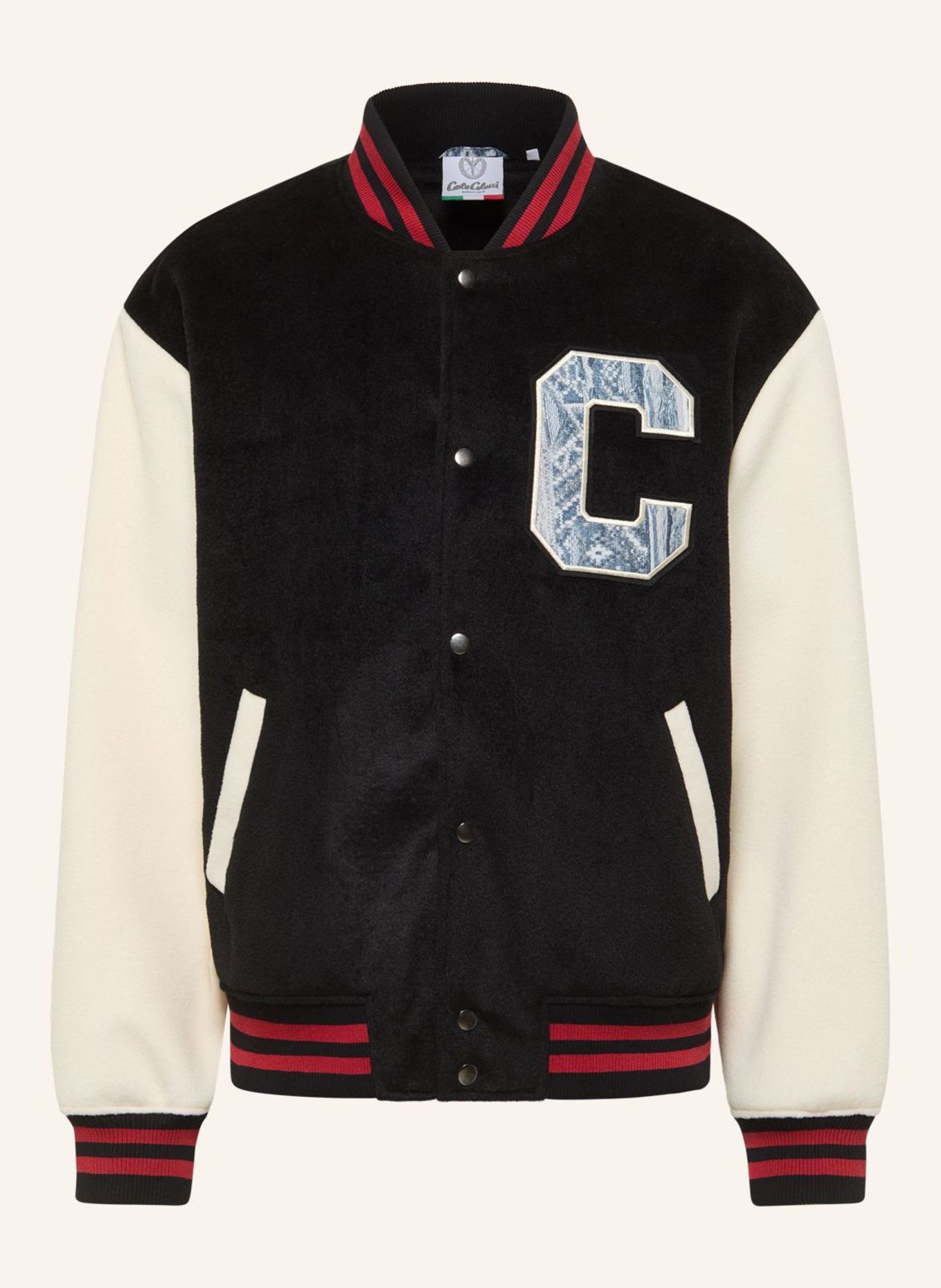 CARLO COLUCCI College Blouson - CLEAN CAPSULE FAYE: SCHWARZ