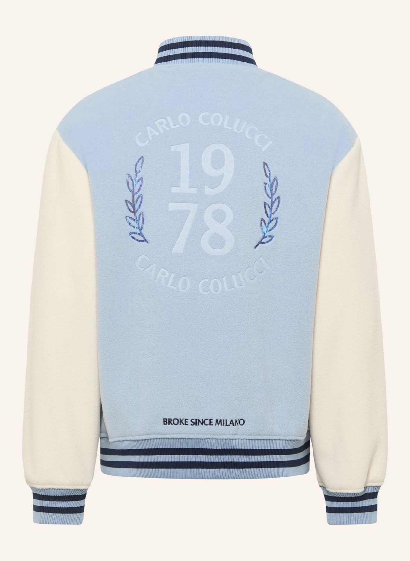 CARLO COLUCCI College Blouson - CLEAN CAPSULE FAYE: HELLBLAU