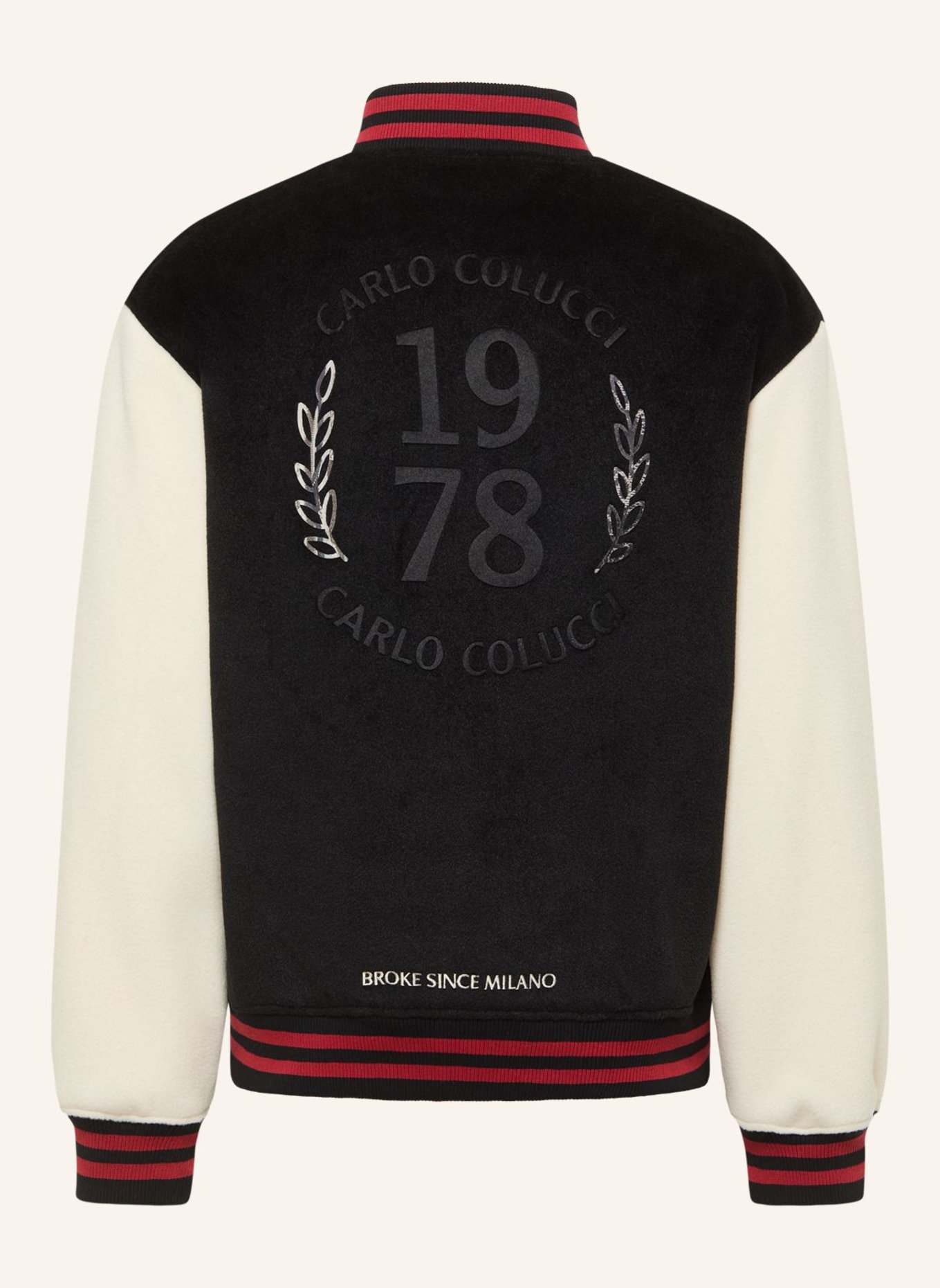 CARLO COLUCCI College Blouson - CLEAN CAPSULE FAYE: SCHWARZ