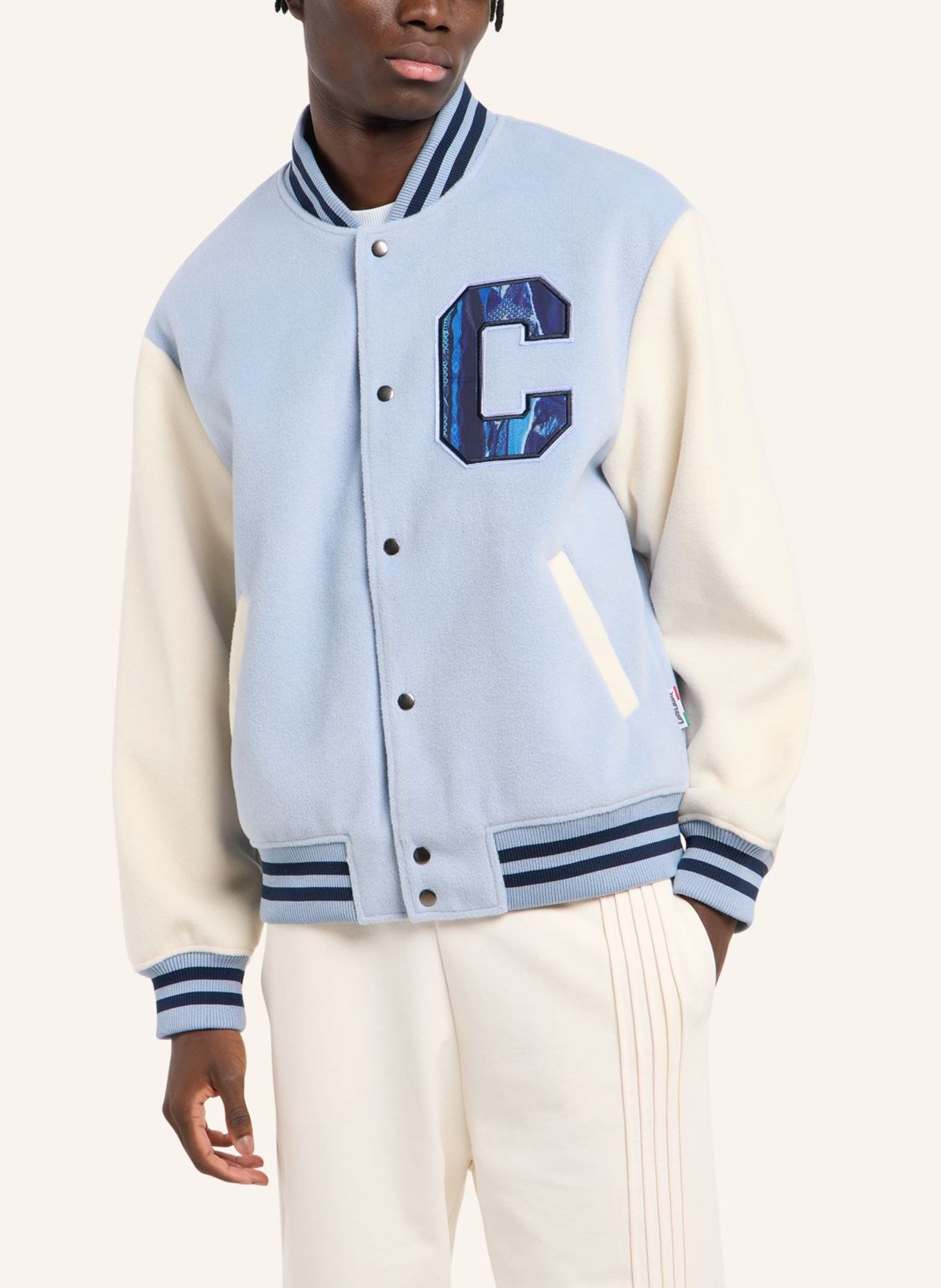 CARLO COLUCCI College Blouson - CLEAN CAPSULE FAYE: HELLBLAU