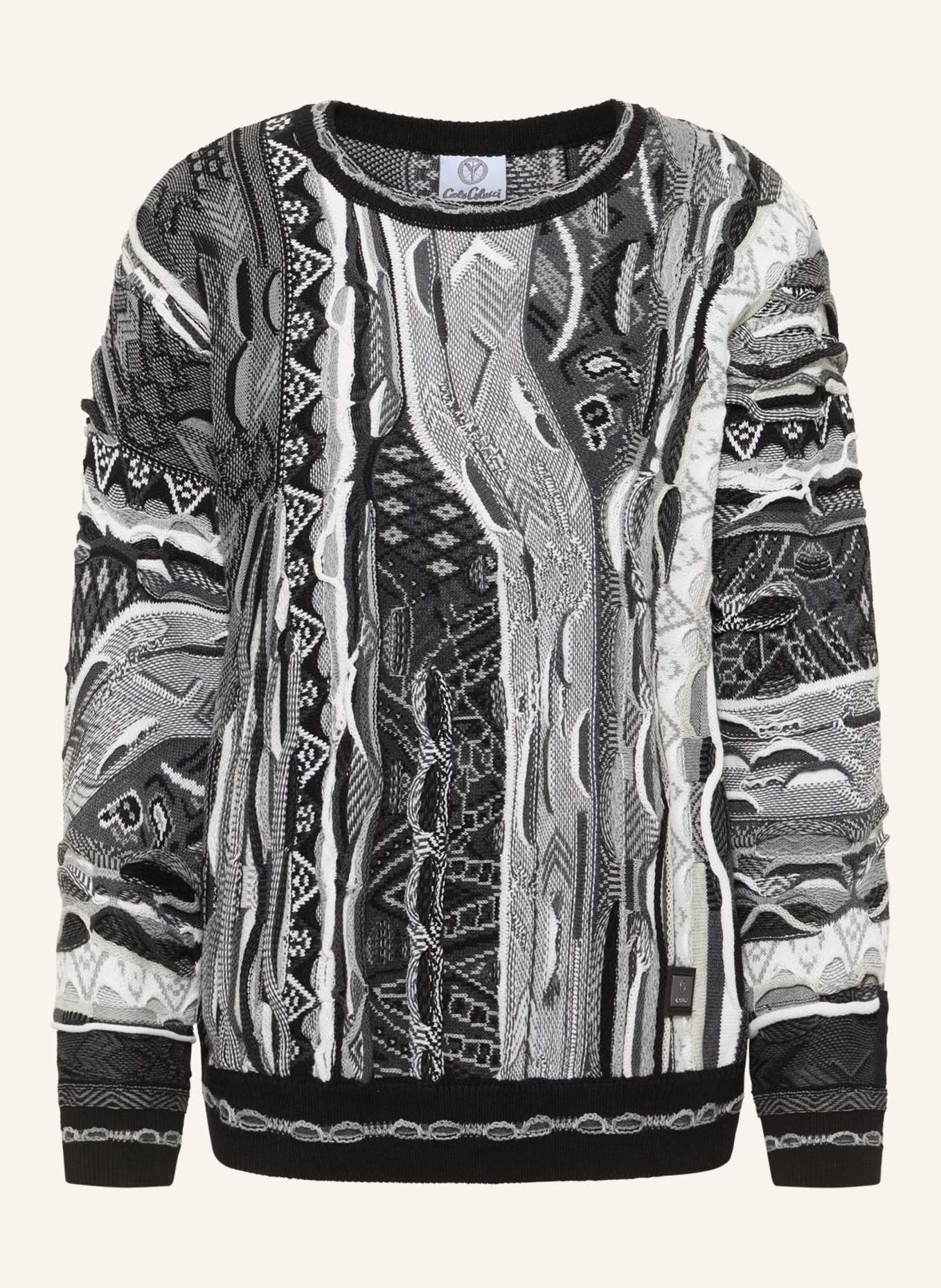 CARLO COLUCCI Strickpullover FAZZI: DUNKELGRAU