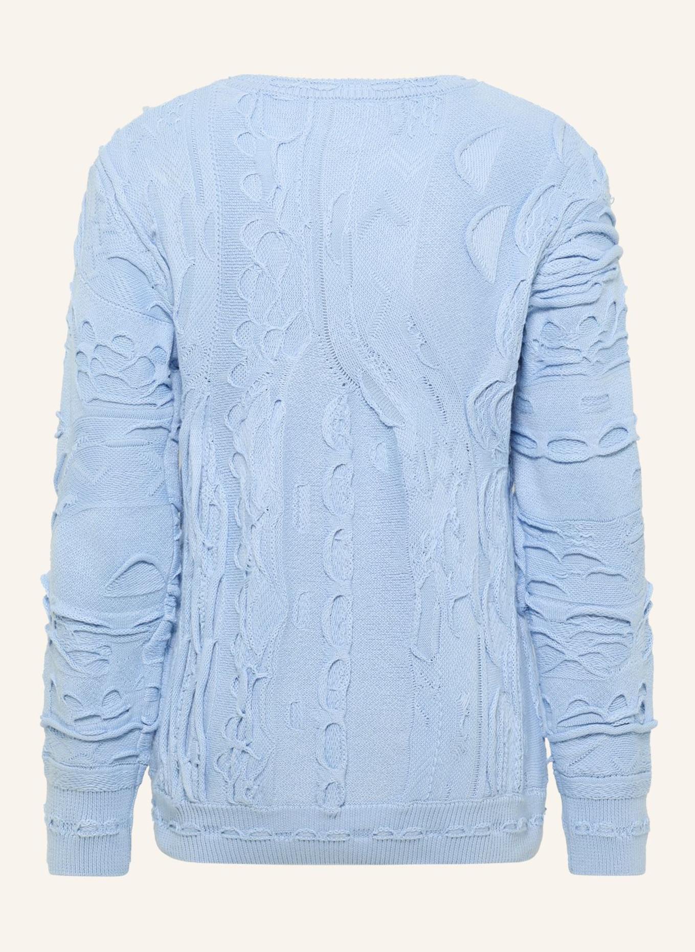 CARLO COLUCCI Strickpullover FAZZI: HELLBLAU