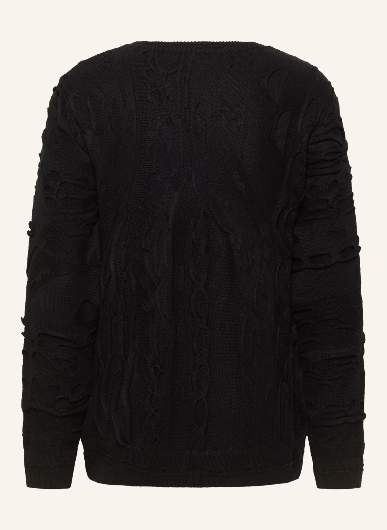 CARLO COLUCCI Strickpullover FAZZI: SCHWARZ