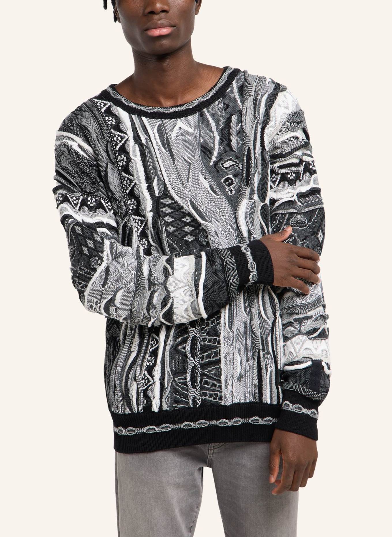 CARLO COLUCCI Strickpullover FAZZI: DUNKELGRAU