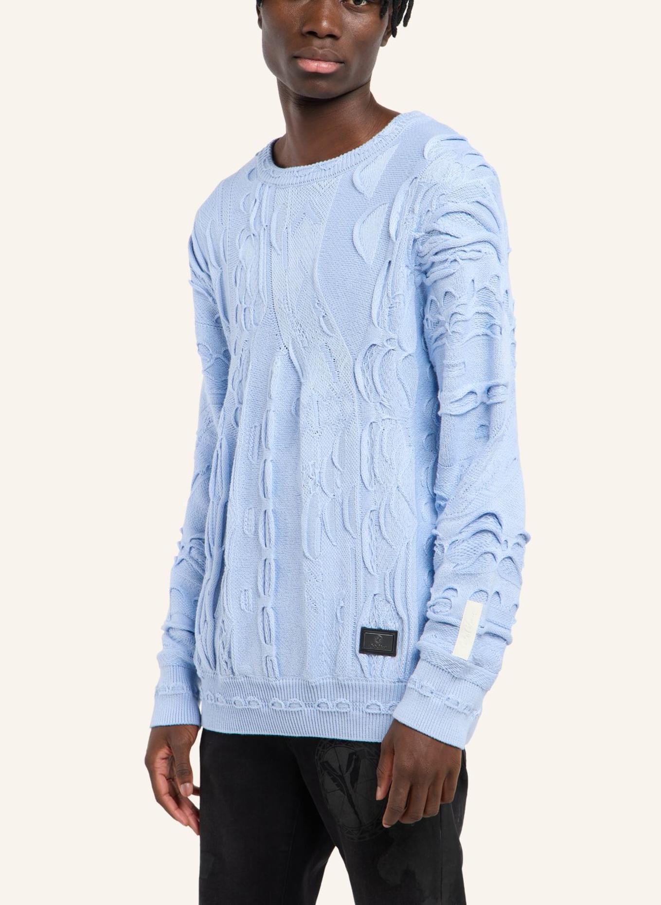 CARLO COLUCCI Strickpullover FAZZI: HELLBLAU