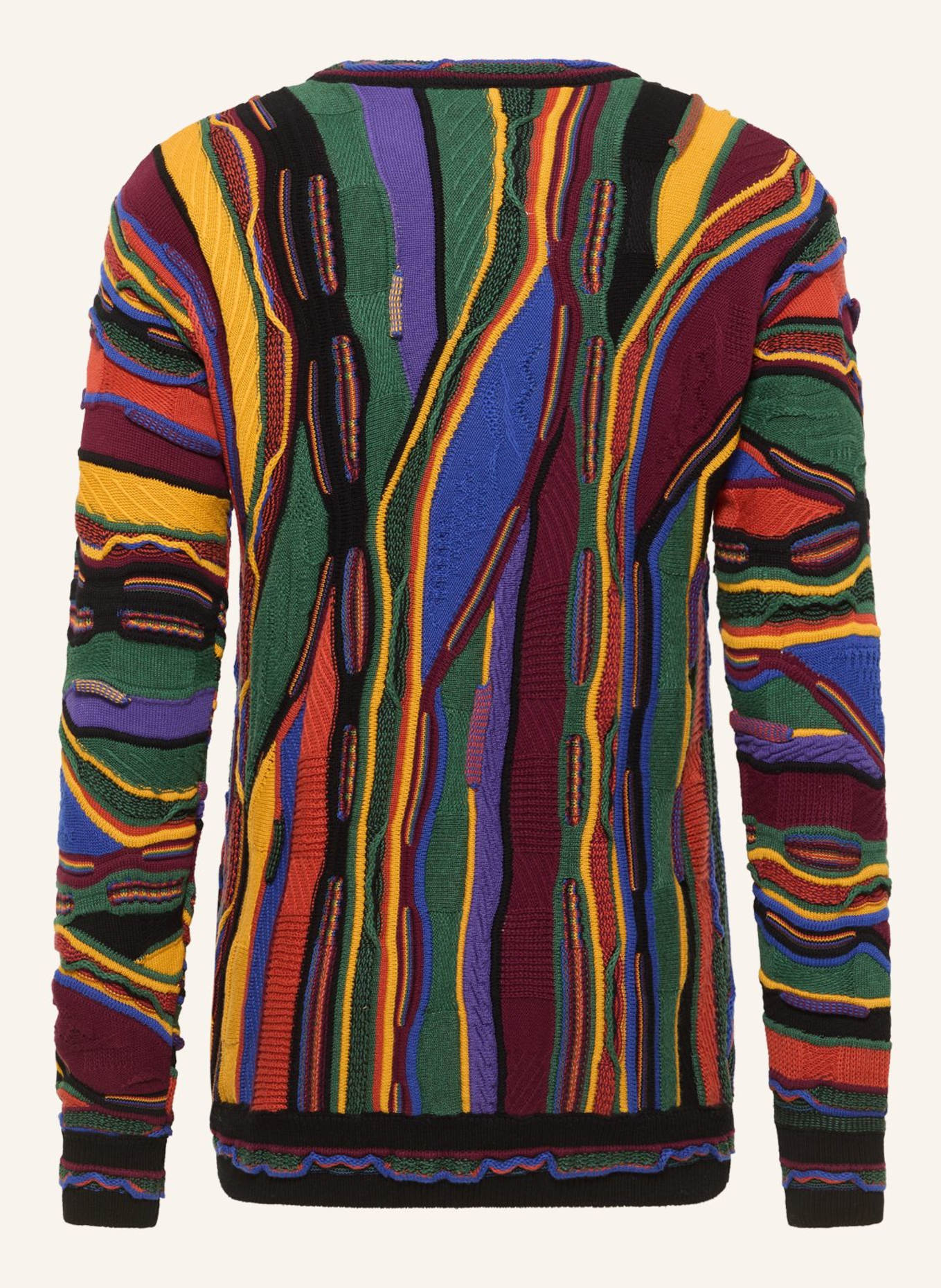 CARLO COLUCCI Strickpullover FAZIO: SCHWARZ/ ROT