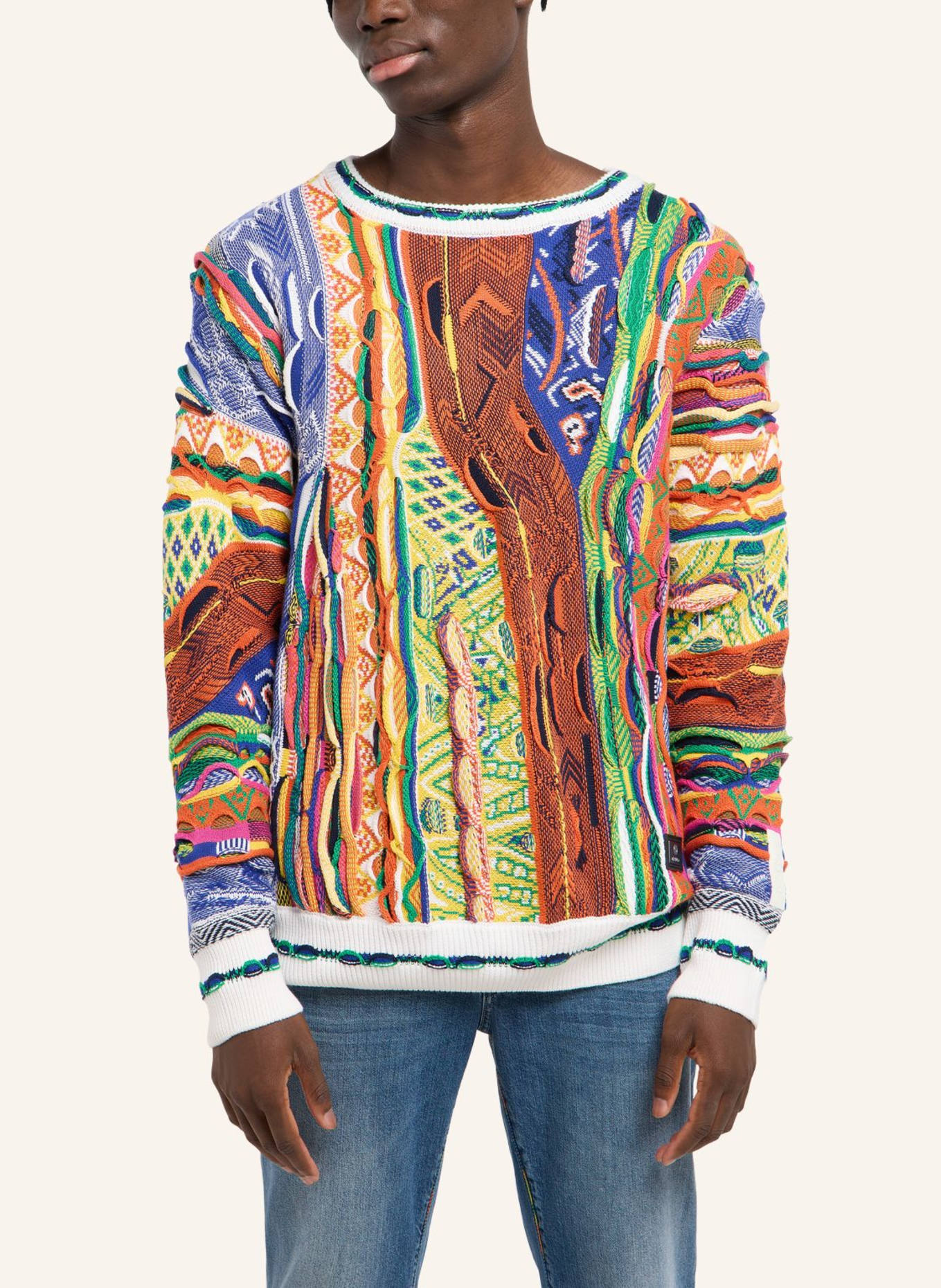 CARLO COLUCCI Strickpullover FAZZI: WEISS