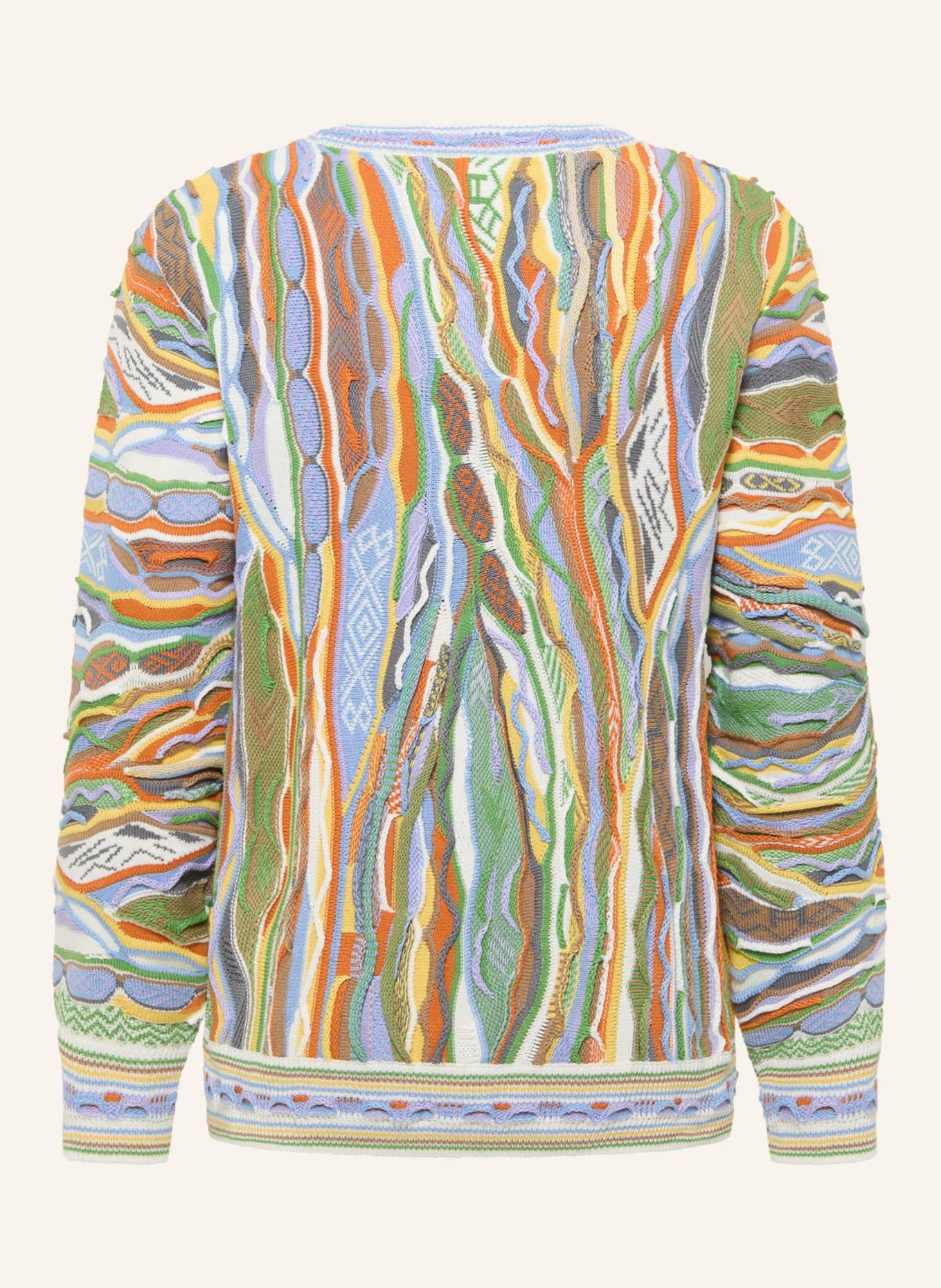 CARLO COLUCCI Jacquard Strickpullover FANTI: WEISS