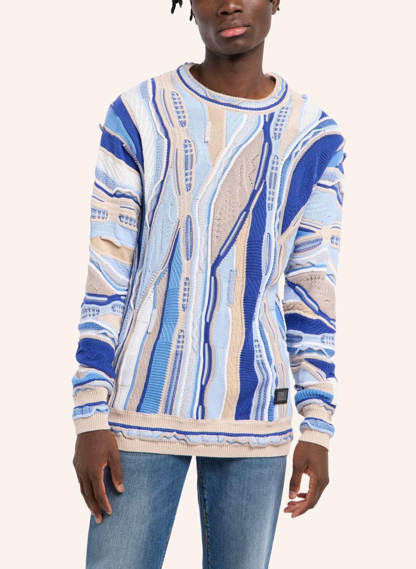 CARLO COLUCCI Strickpullover FAZIO: BLAU