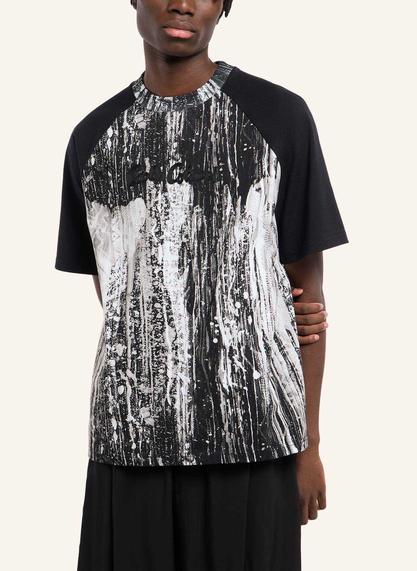 CARLO COLUCCI T-Shirt - AI DRIP KNIT FANTINI: SCHWARZ