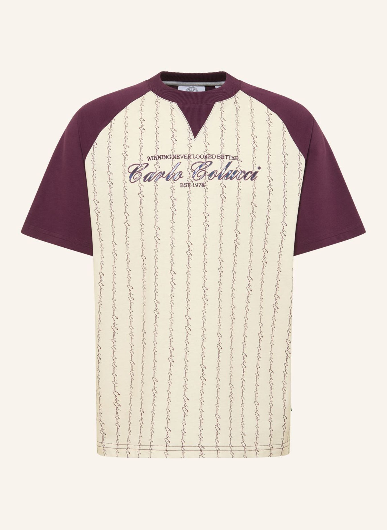 CARLO COLUCCI T-Shirt - MATCH POINT FARA: BEIGE