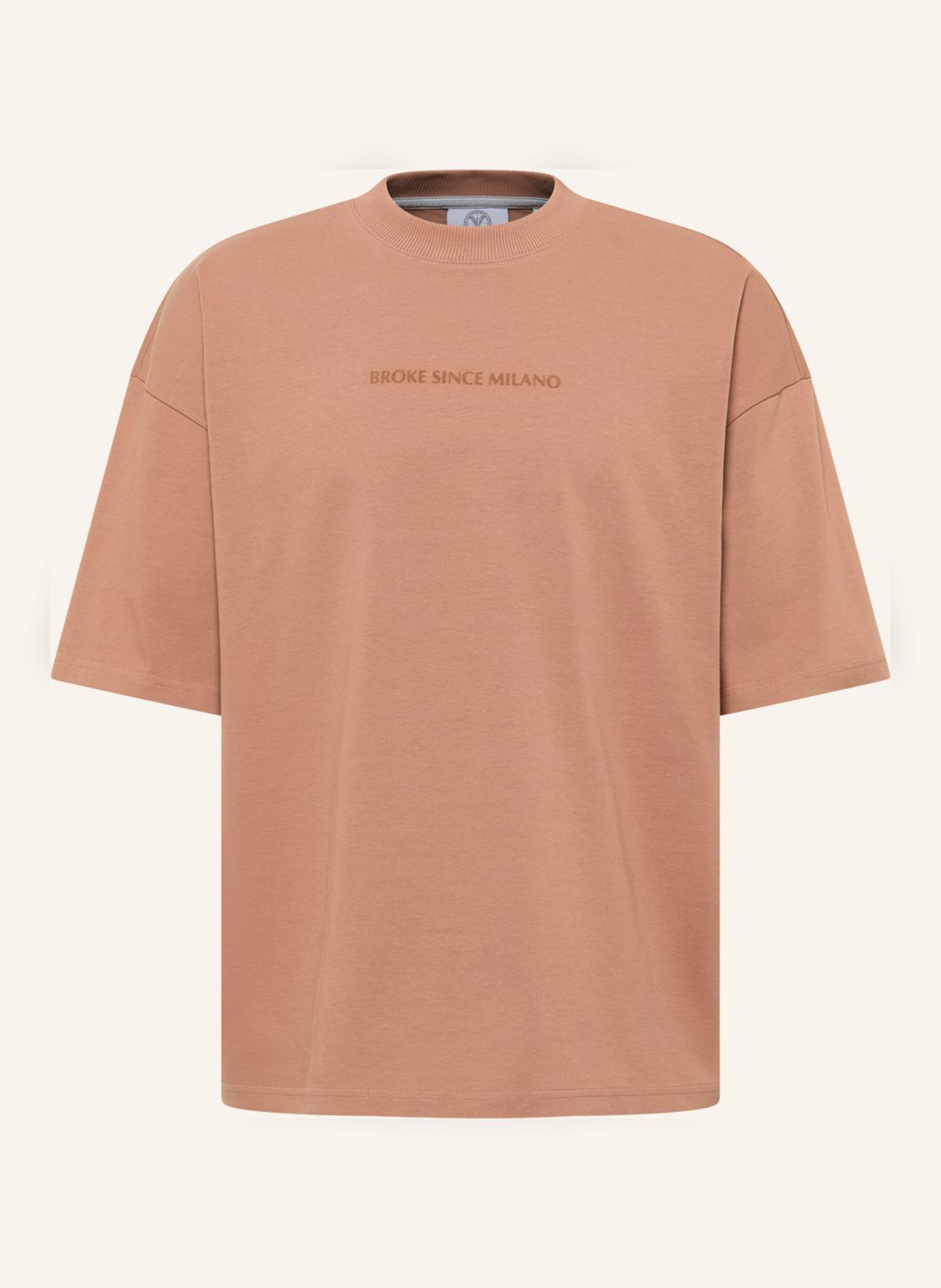 CARLO COLUCCI T-Shirt - CLEAN CAPSULE FARRIS: BRAUN