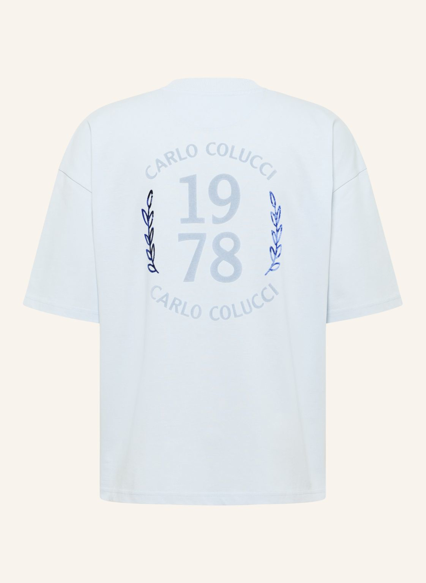 CARLO COLUCCI T-Shirt - CLEAN CAPSULE FARRIS: HELLBLAU