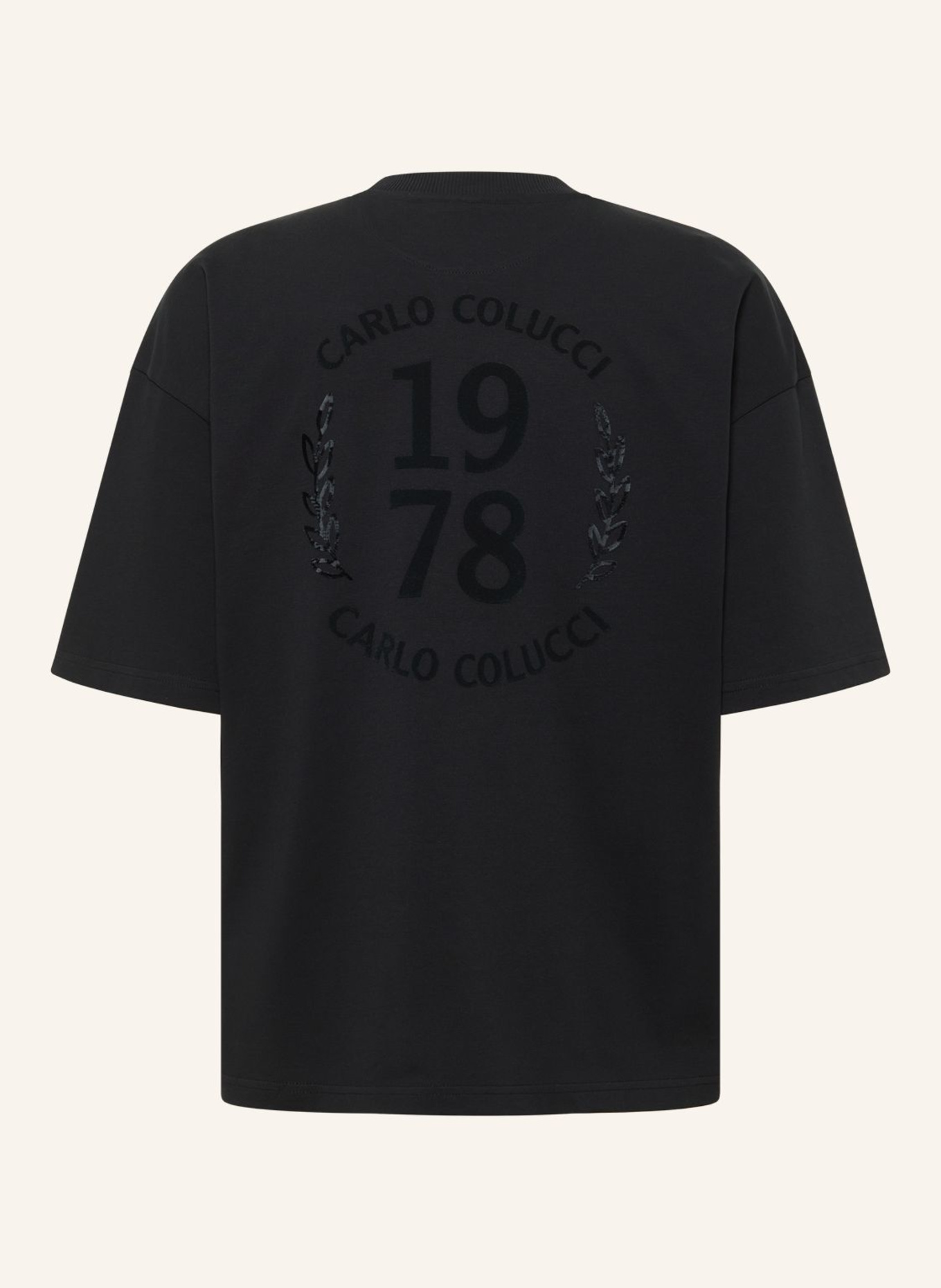 CARLO COLUCCI T-Shirt - CLEAN CAPSULE FARRIS: SCHWARZ
