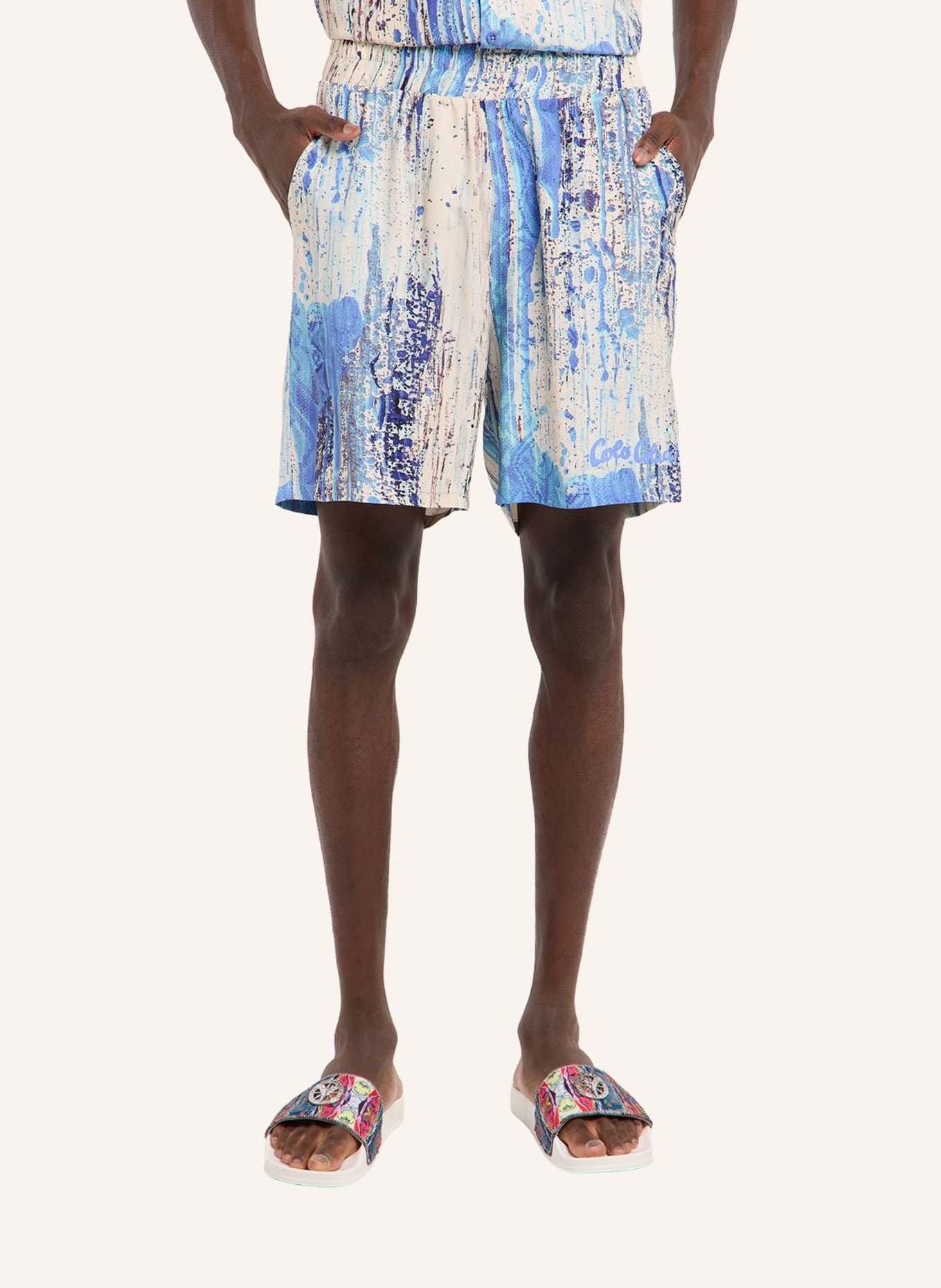 CARLO COLUCCI Short - AI DRIP KNIT FAVRETTO: WEISS