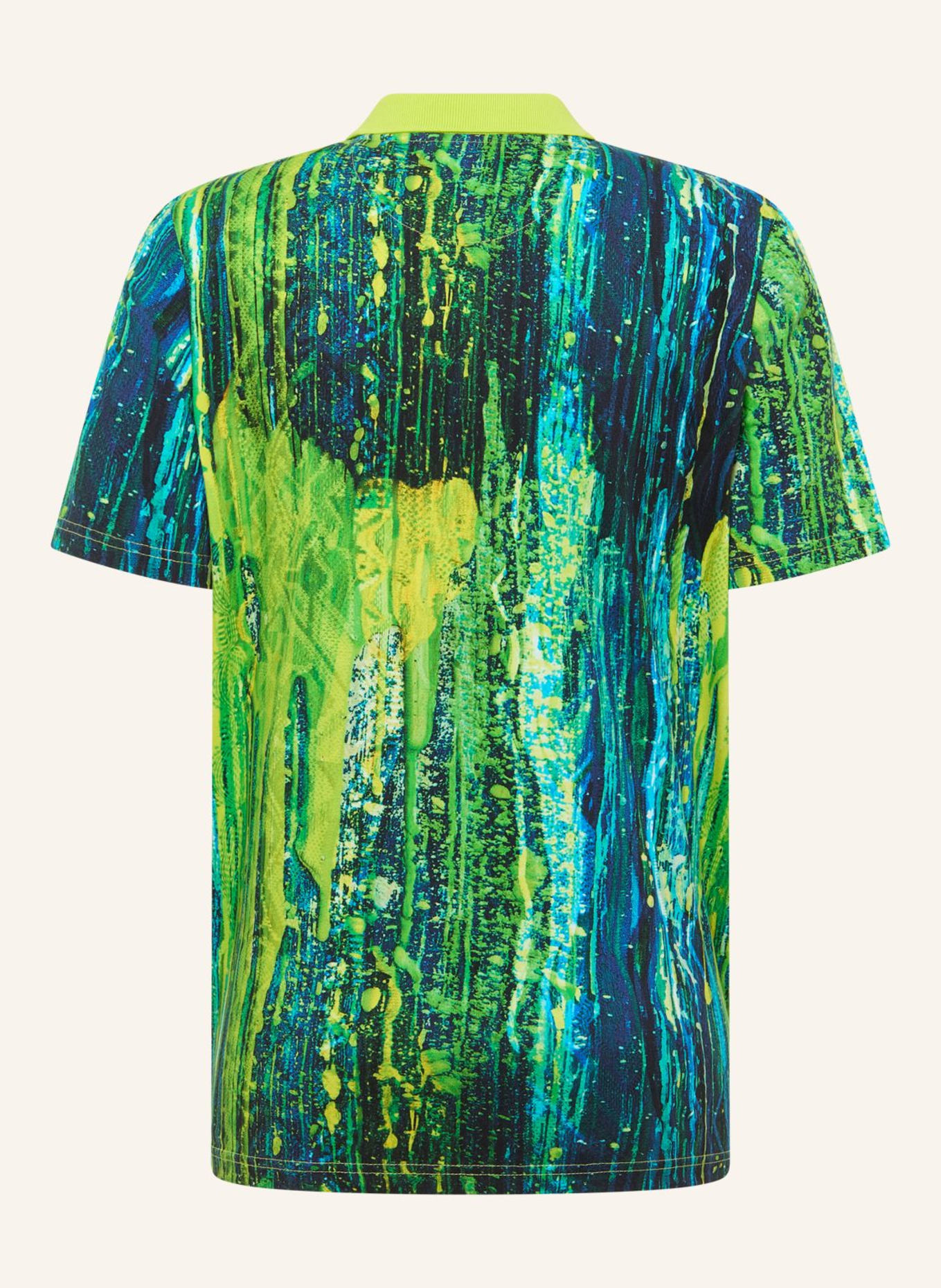 CARLO COLUCCI Poloshirt - AI DRIP KNIT FASCELLA: DUNKELBLAU/ GRAU