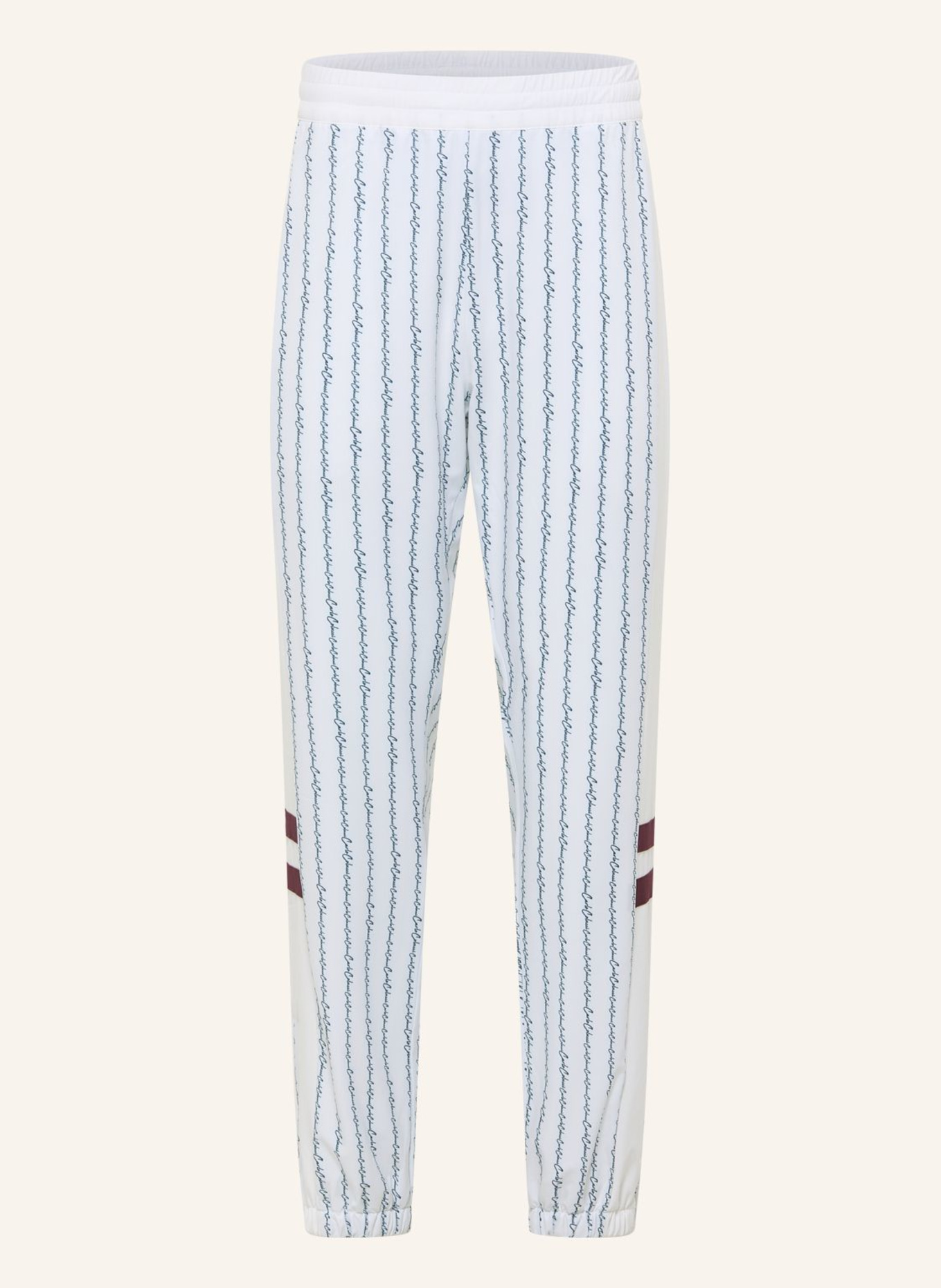CARLO COLUCCI Tracksuit Hose - MATCH POINT FASSNACHT: WEISS