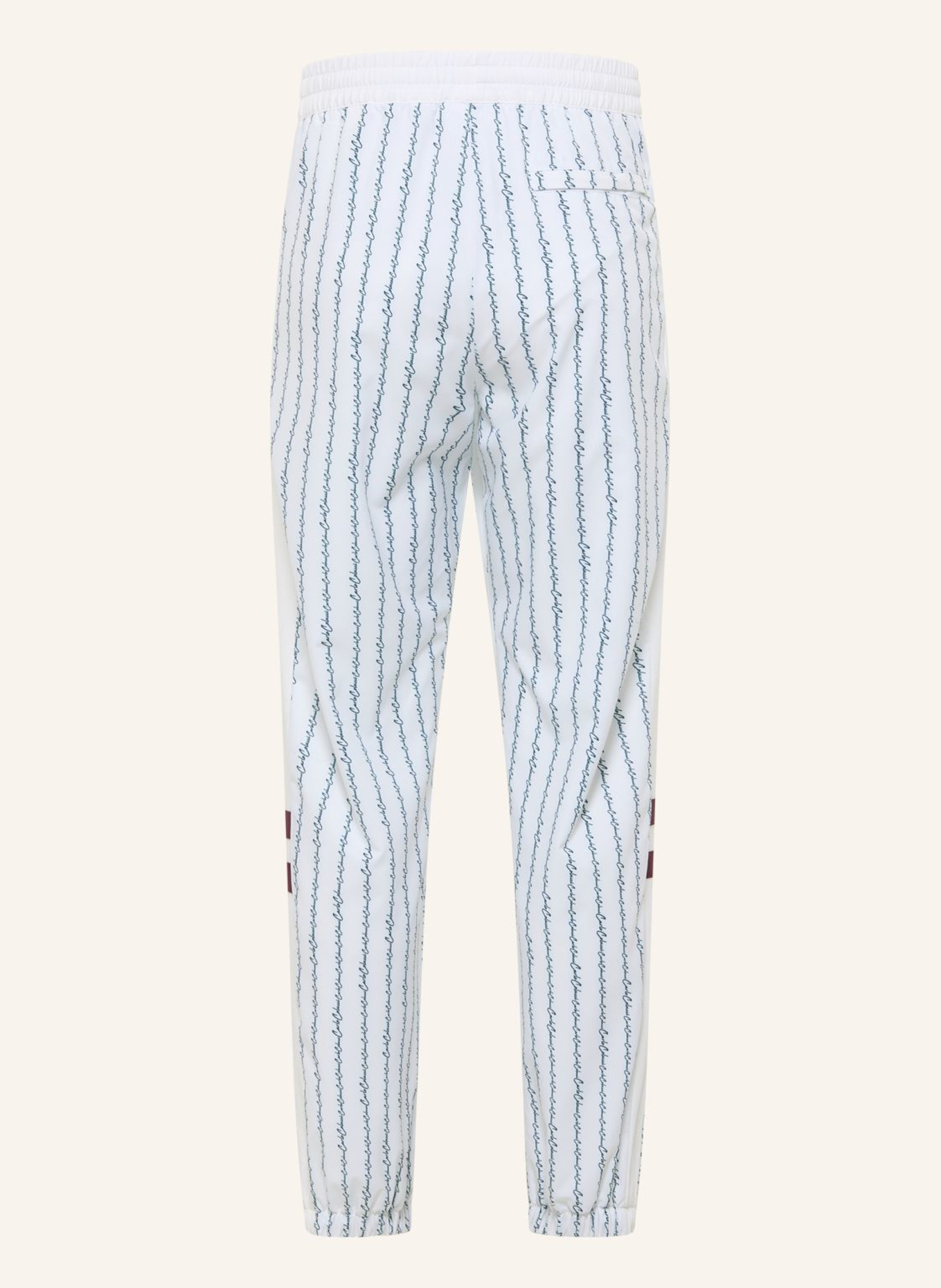 CARLO COLUCCI Tracksuit Hose - MATCH POINT FASSNACHT: WEISS