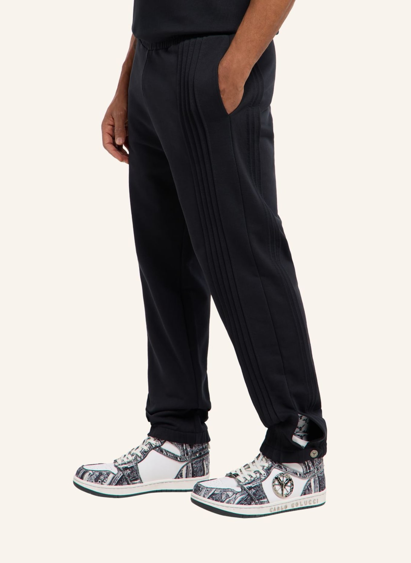 CARLO COLUCCI Sweathose - CLEAN CAPSULE FATTOR: SCHWARZ