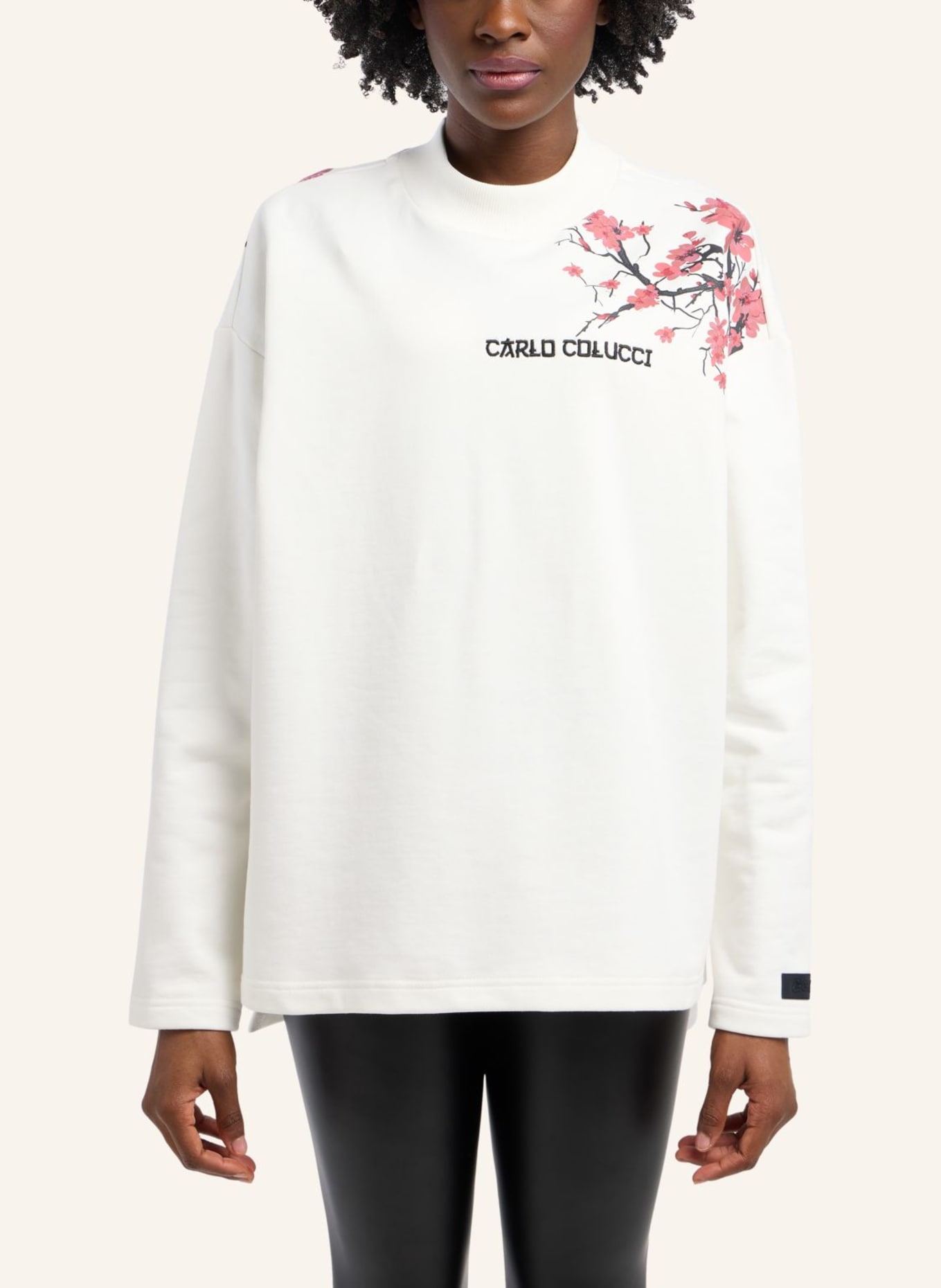 CARLO COLUCCI Unisex Sweatshirt - From Milano to Tokyo DRAGOGNA: WEISS