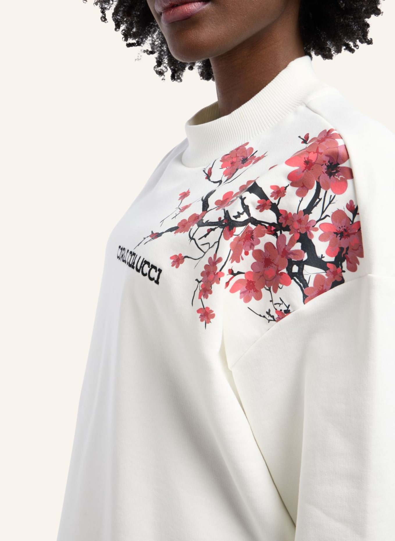 CARLO COLUCCI Unisex Sweatshirt - From Milano to Tokyo DRAGOGNA: WEISS