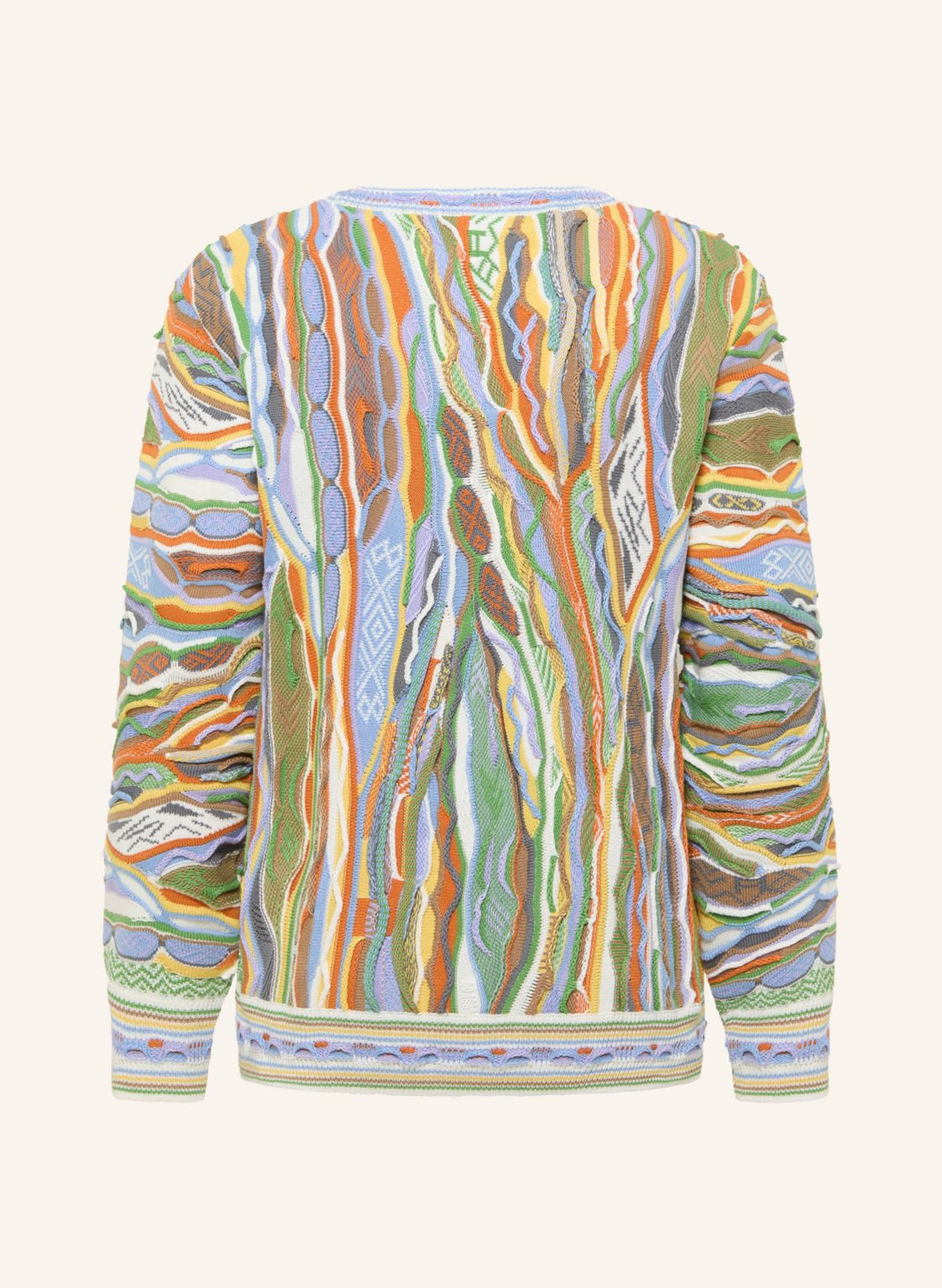 CARLO COLUCCI Jacquard Strickpullover FANTI: WEISS