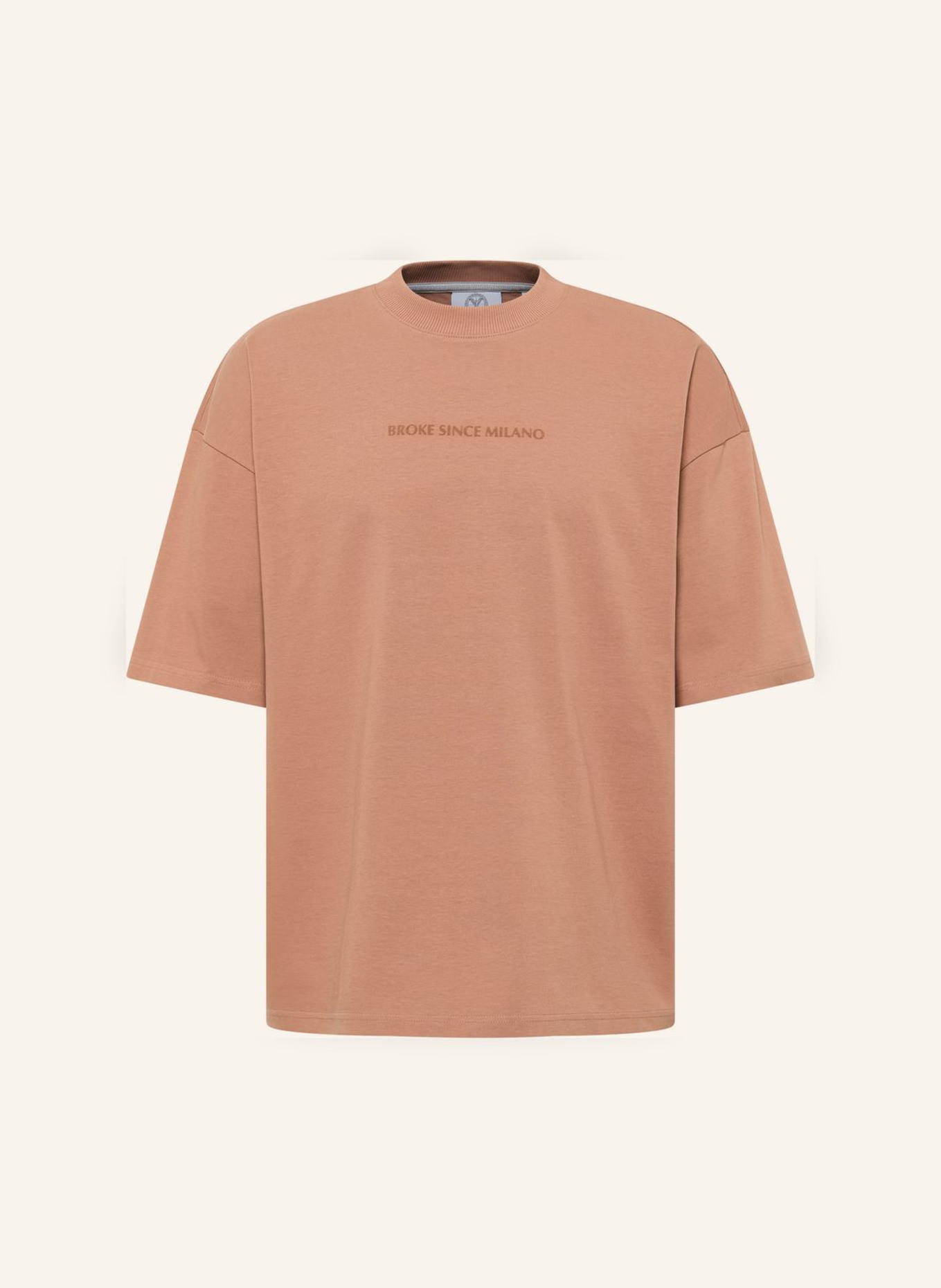 CARLO COLUCCI T-Shirt - CLEAN CAPSULE FARRIS: BRAUN