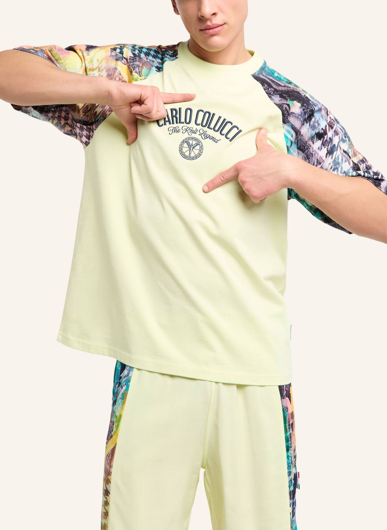 CARLO COLUCCI T-Shirt - The Knit Legend FELICETTI: GRÜN