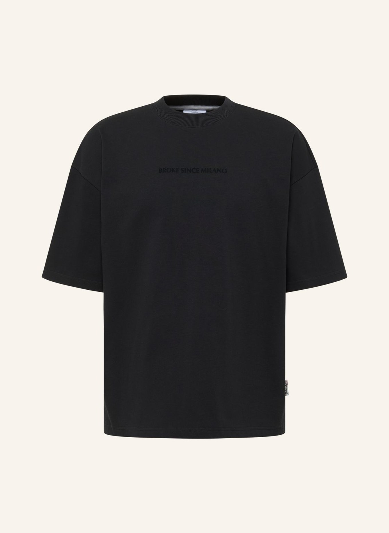 CARLO COLUCCI T-Shirt - CLEAN CAPSULE FARRIS: SCHWARZ