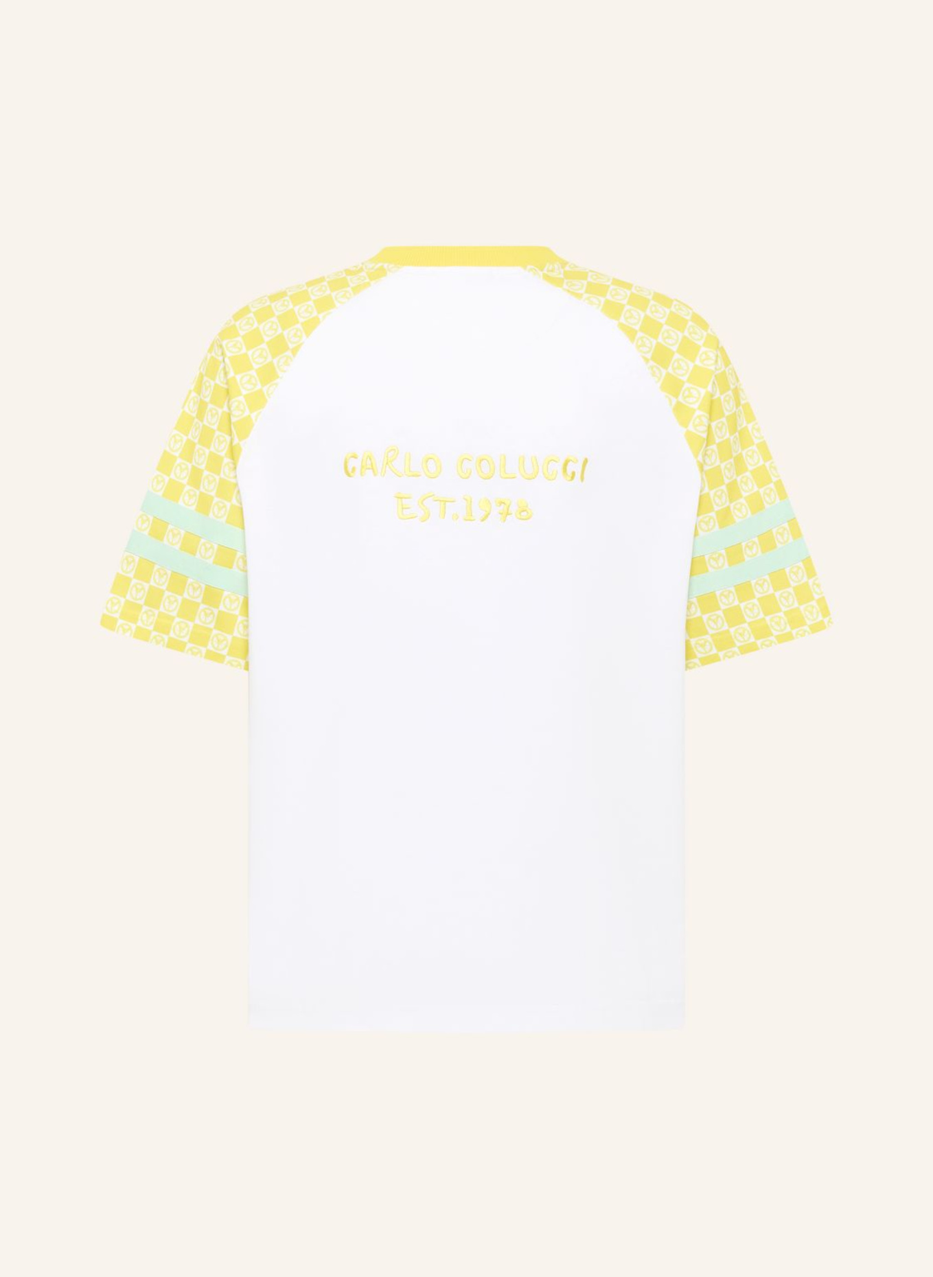 CARLO COLUCCI Oversize T-Shirt - Mosaic Legacy FEDERZONI: WEISS
