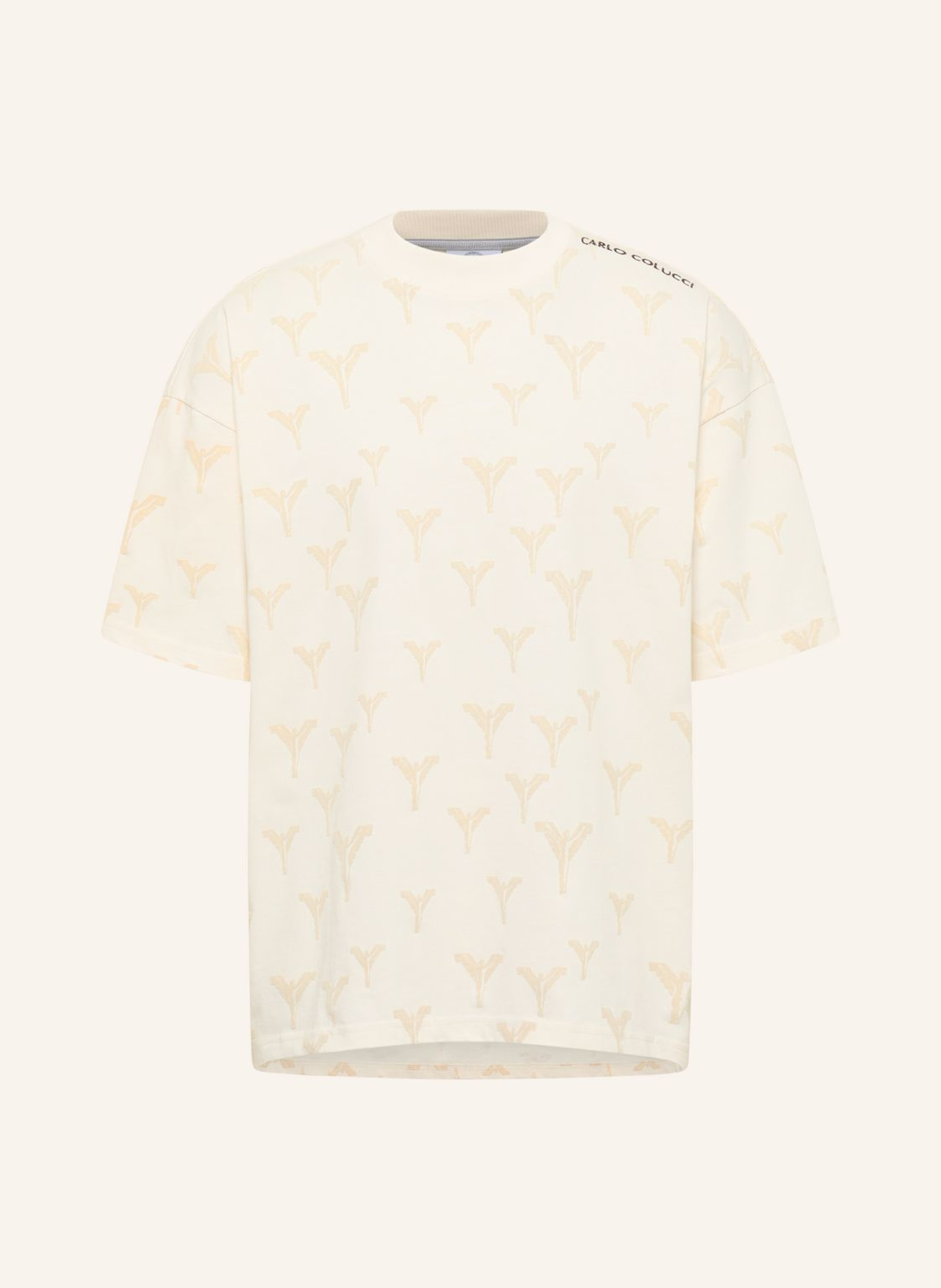 CARLO COLUCCI Logo T-Shirt - CLEAN CAPSULE FASAN: WEISS