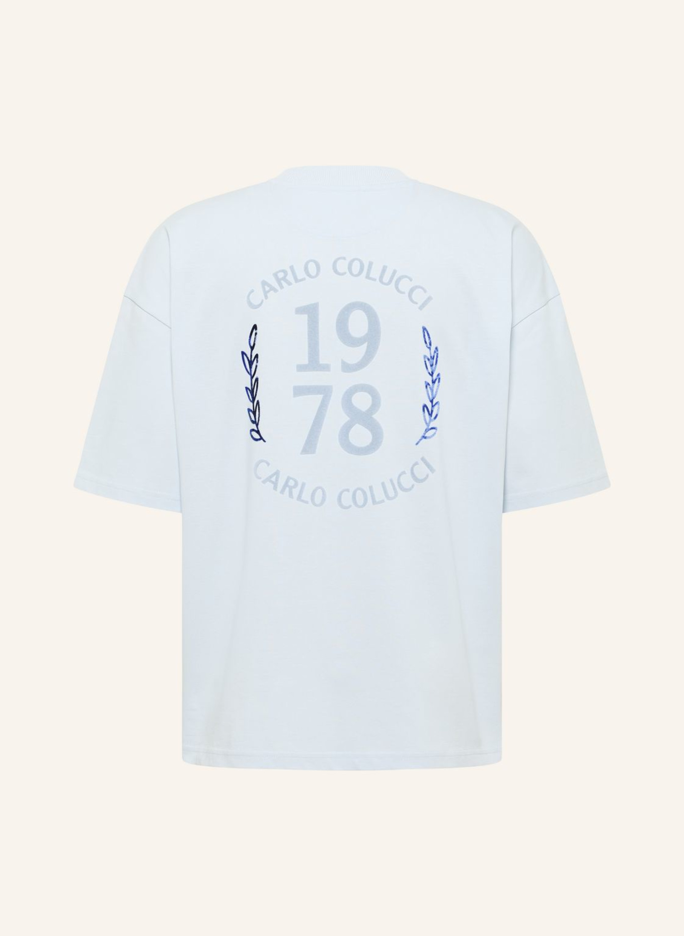 CARLO COLUCCI T-Shirt - CLEAN CAPSULE FARRIS: HELLBLAU