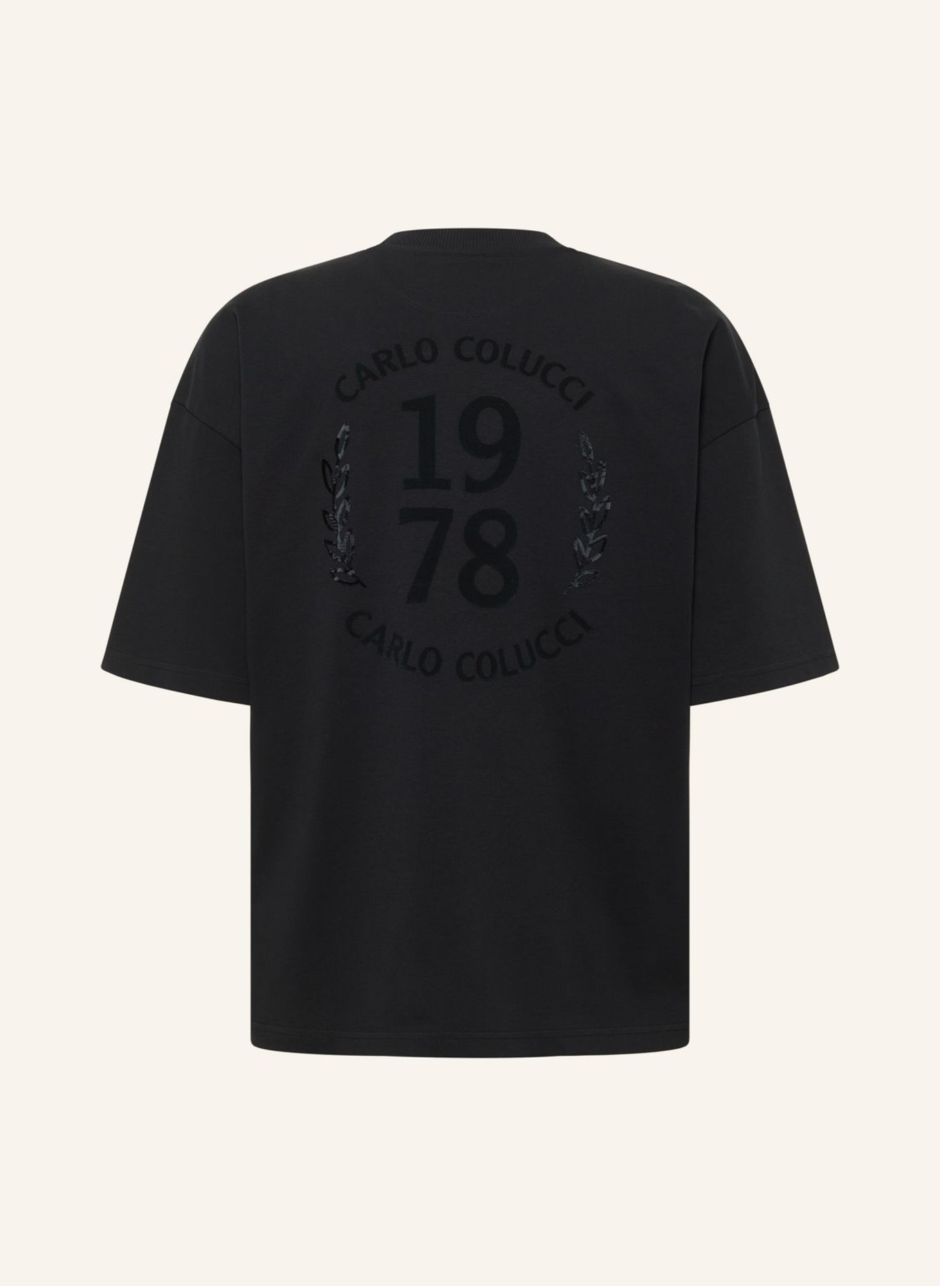 CARLO COLUCCI T-Shirt - CLEAN CAPSULE FARRIS: SCHWARZ