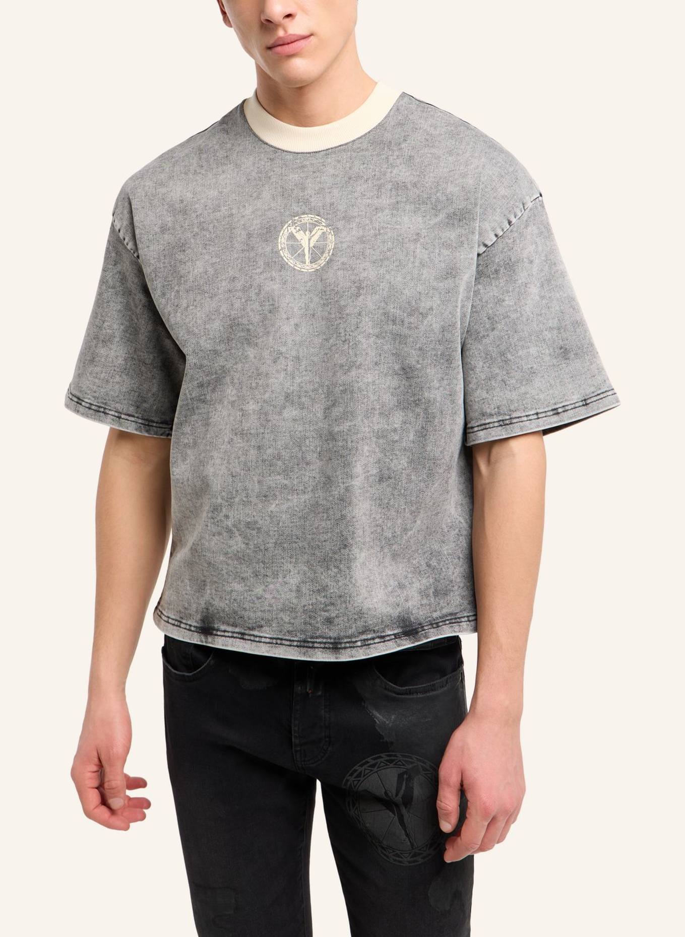 CARLO COLUCCI CARLO COLUCCI T-shirt - Almost Denim FELIS: SCHWARZ