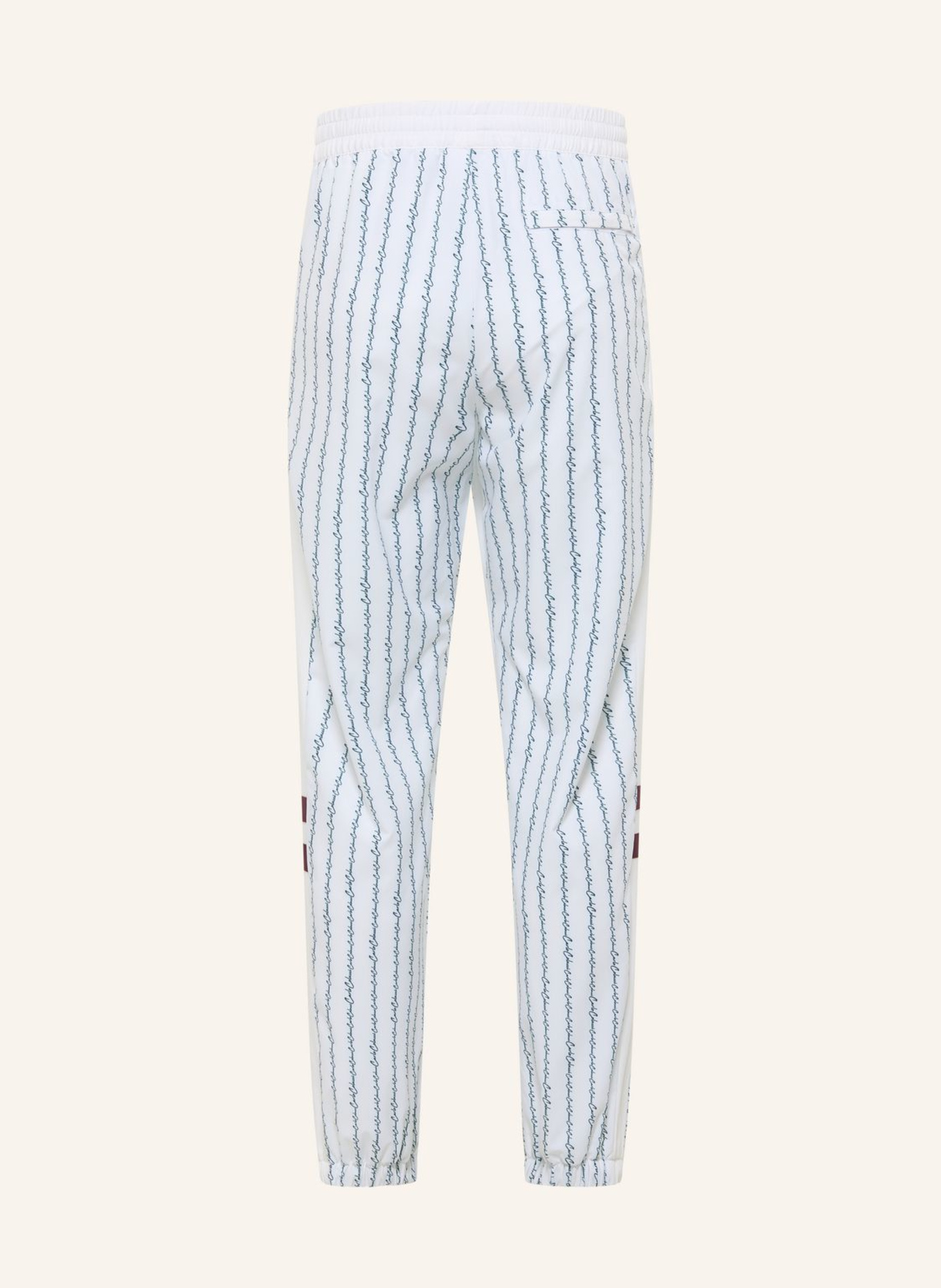 CARLO COLUCCI Tracksuit Hose - MATCH POINT FASSNACHT: WEISS