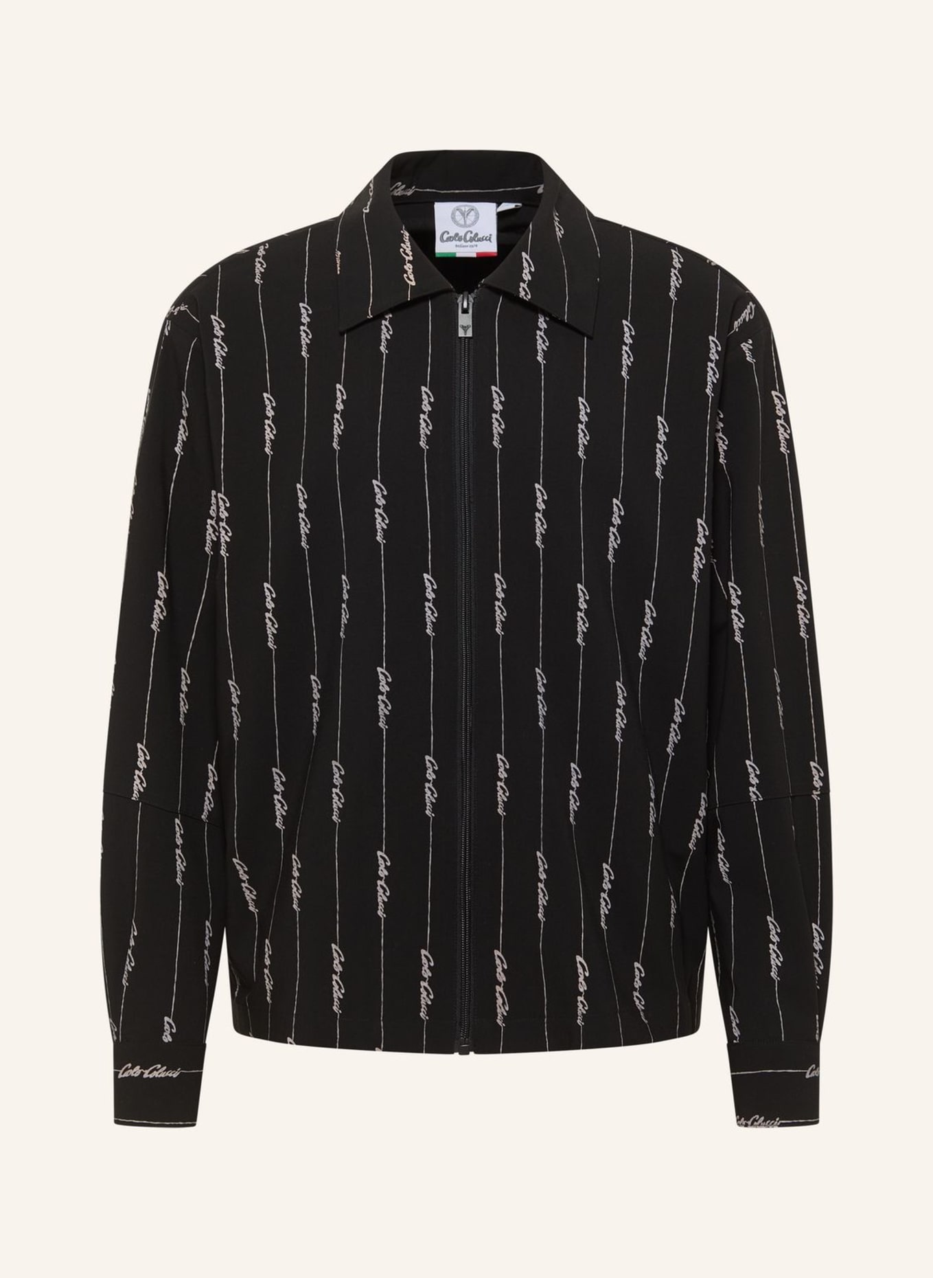 CARLO COLUCCI Tracksuit Jacke - CASUAL SUIT FAVARATO: SCHWARZ