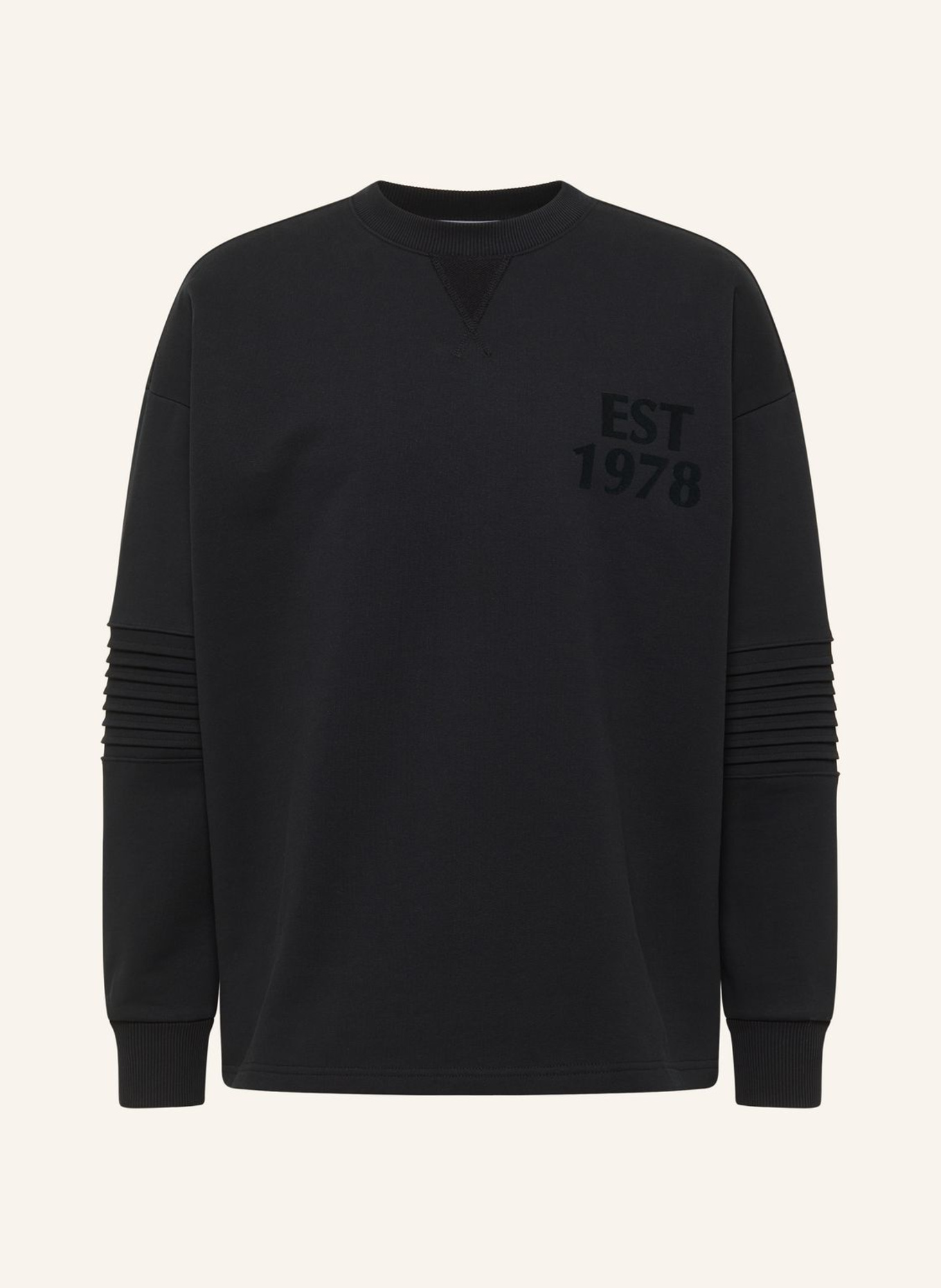 CARLO COLUCCI Sweatshirt - CLEAN CAPSULE FAUSTINI: SCHWARZ