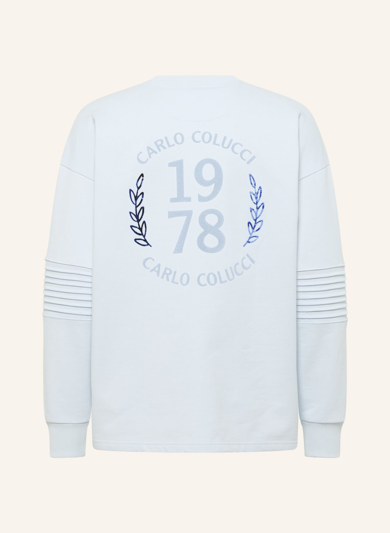 CARLO COLUCCI Sweatshirt - CLEAN CAPSULE FAUSTINI: HELLBLAU