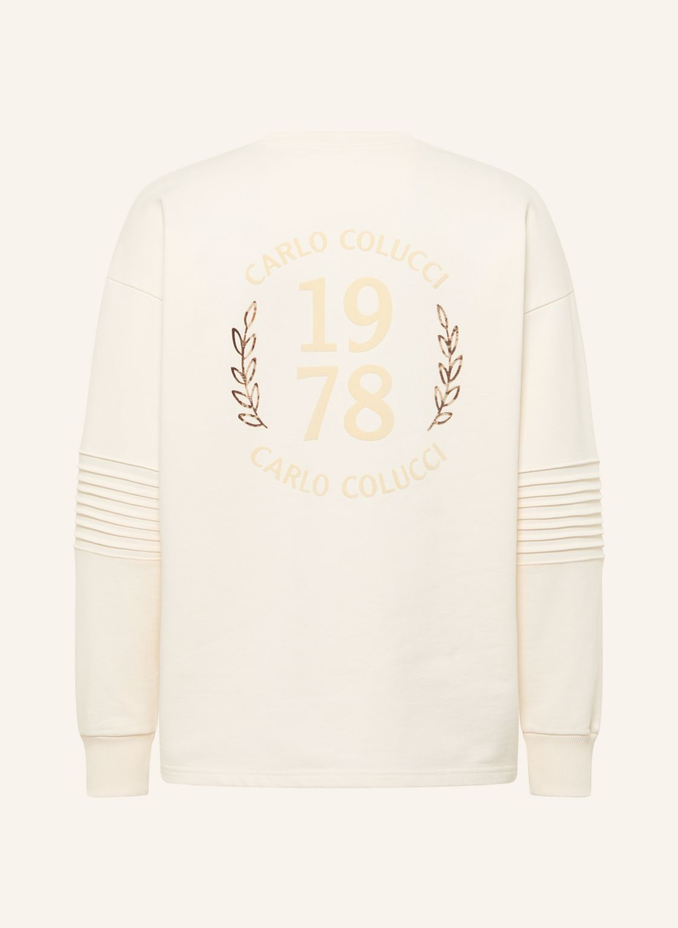 CARLO COLUCCI Sweatshirt - CLEAN CAPSULE FAUSTINI: WEISS