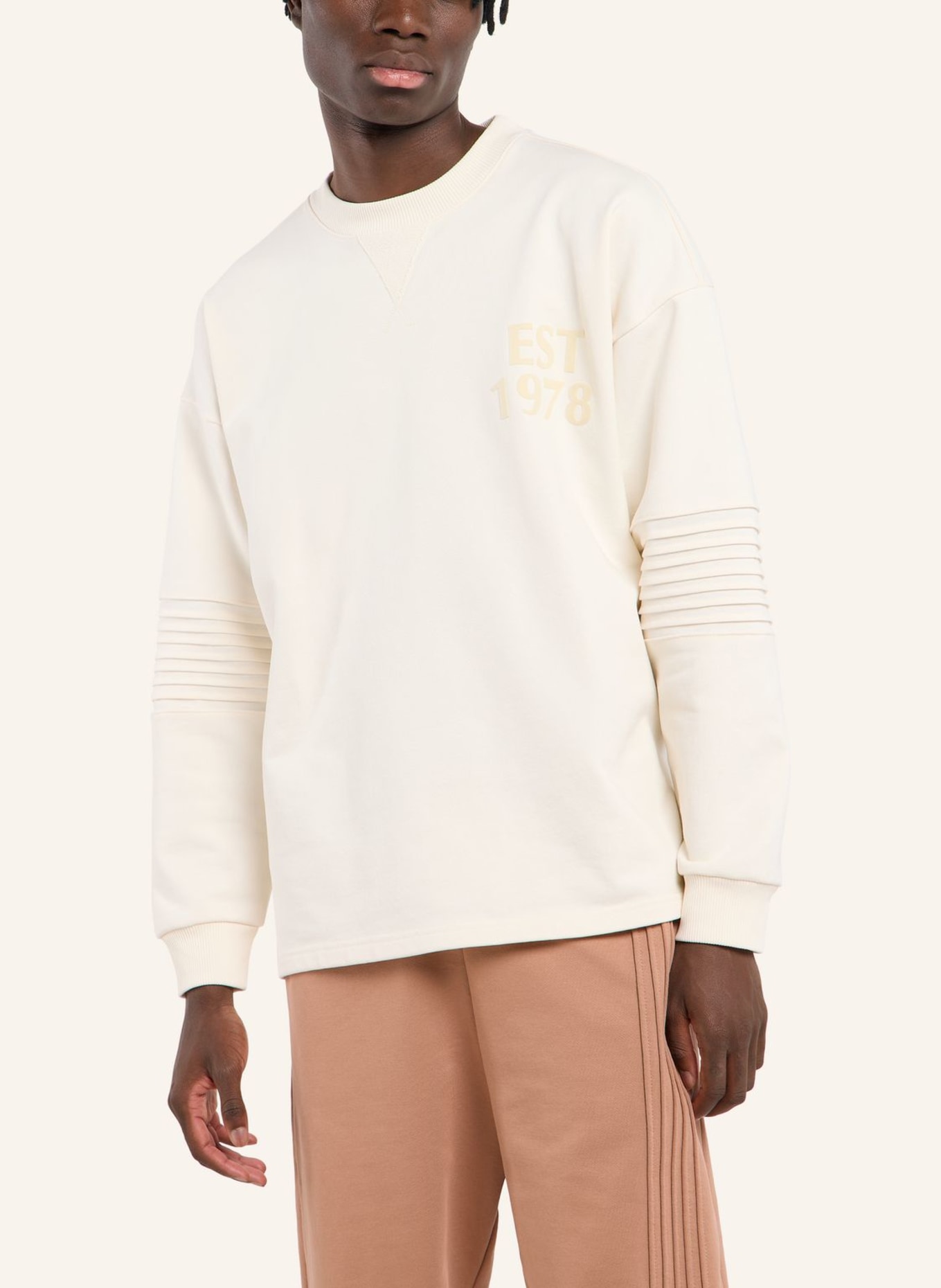 CARLO COLUCCI Sweatshirt - CLEAN CAPSULE FAUSTINI: WEISS