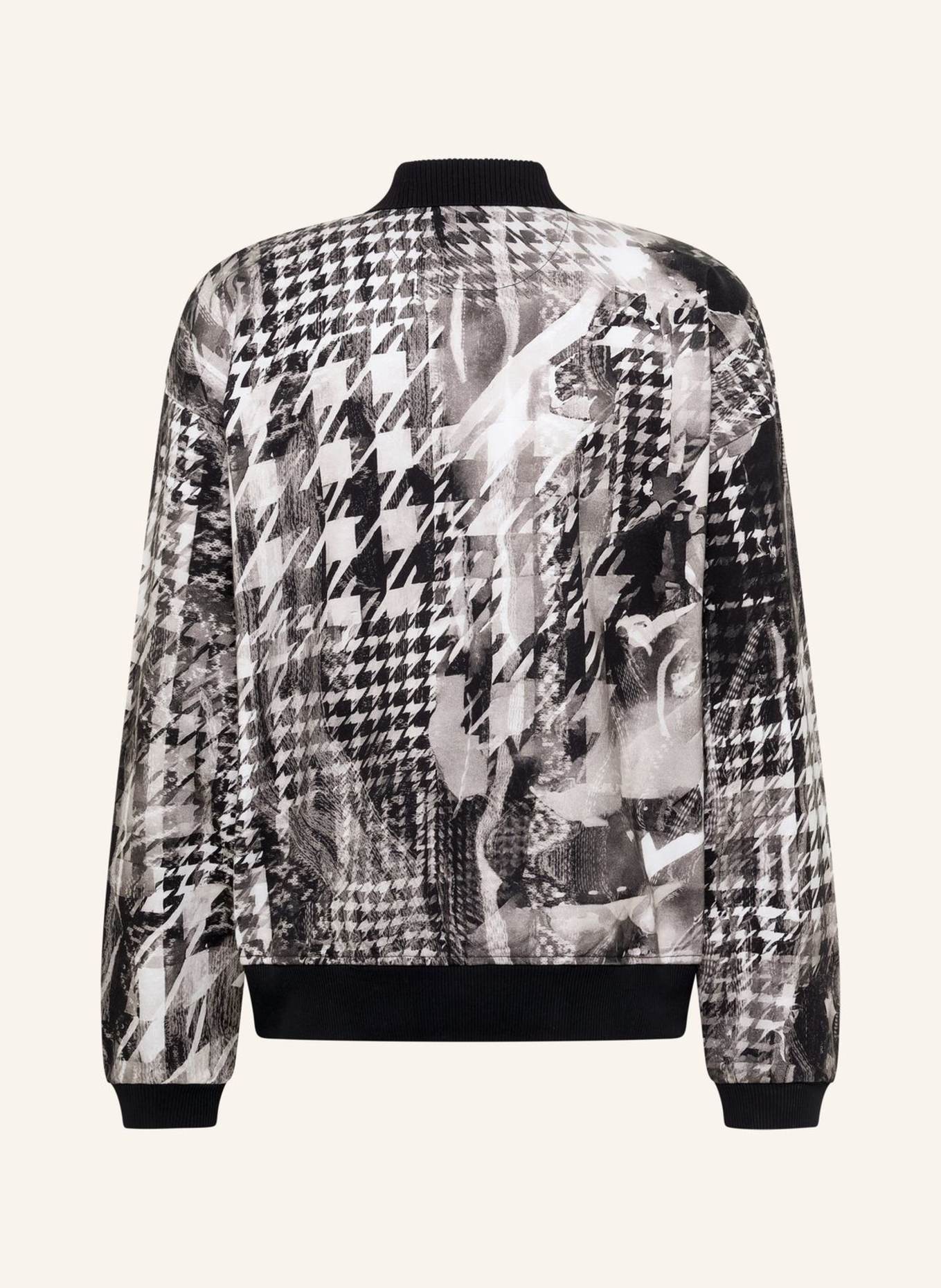 CARLO COLUCCI Polo-Sweatshirt - The Knit Legend FELDER: SCHWARZ/ GRAU
