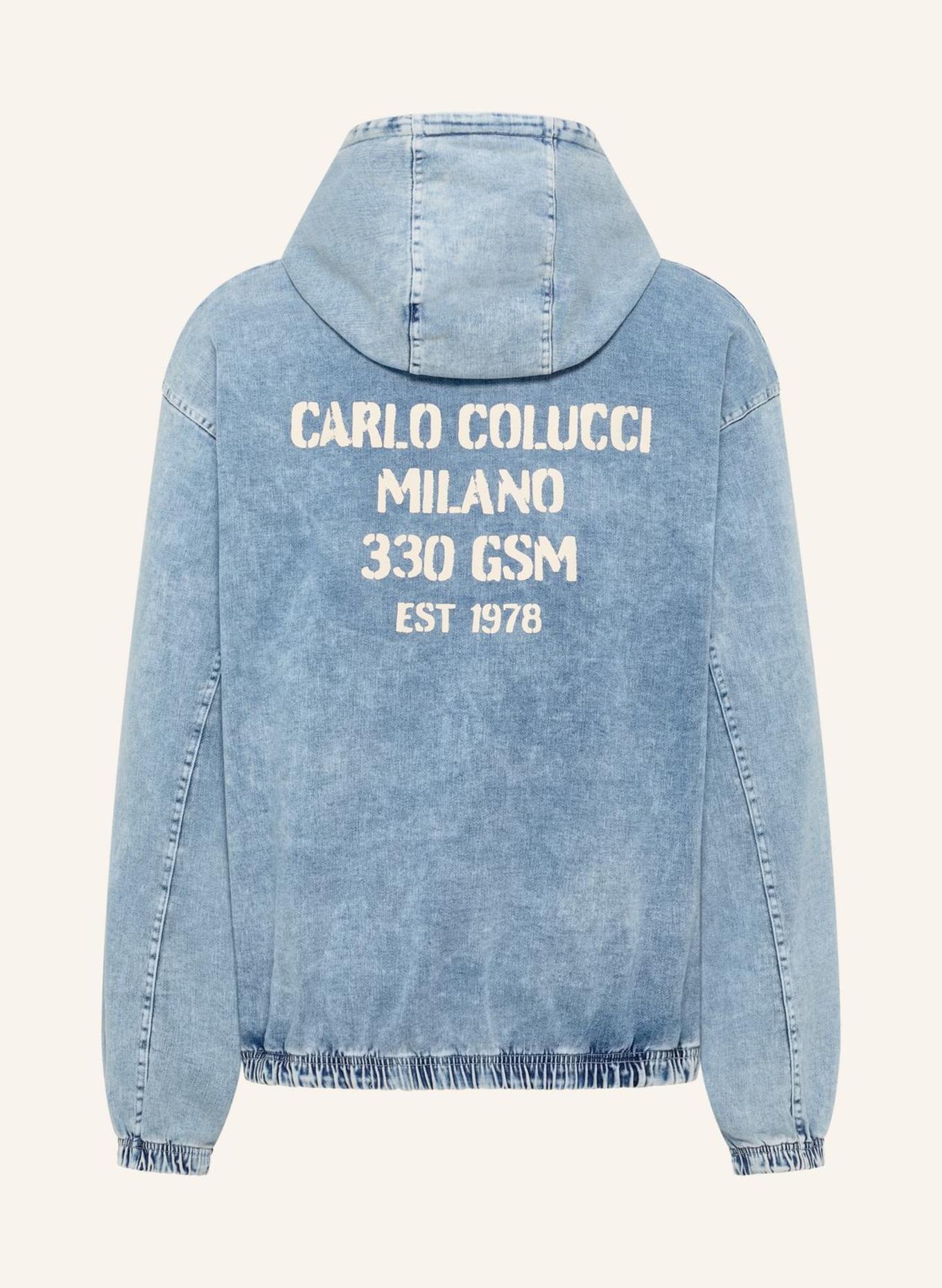 CARLO COLUCCI CARLO COLUCCI Sweatjacke - Almost Denim FELIX: BLAU