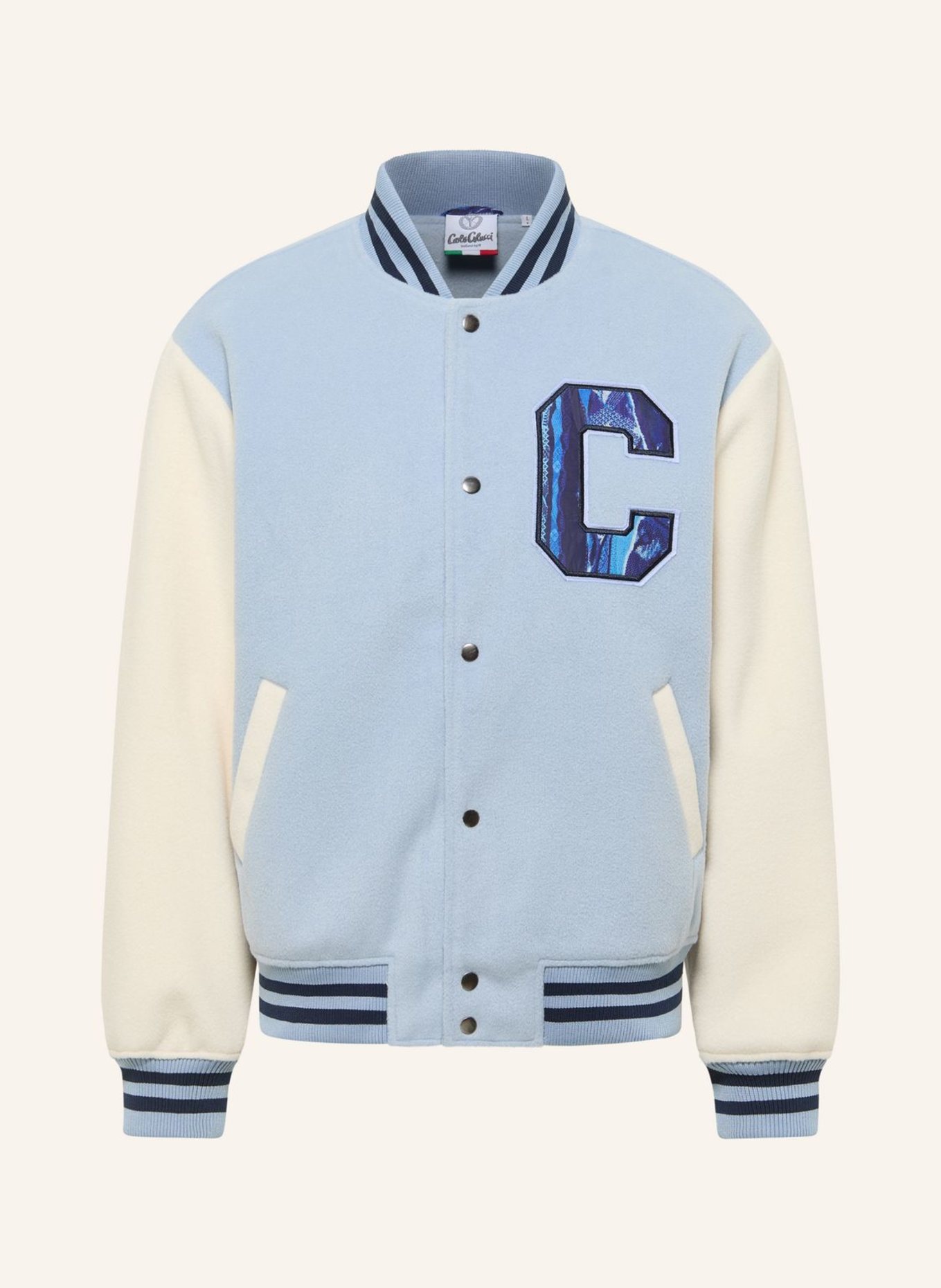 CARLO COLUCCI College Blouson - CLEAN CAPSULE FAYE: HELLBLAU