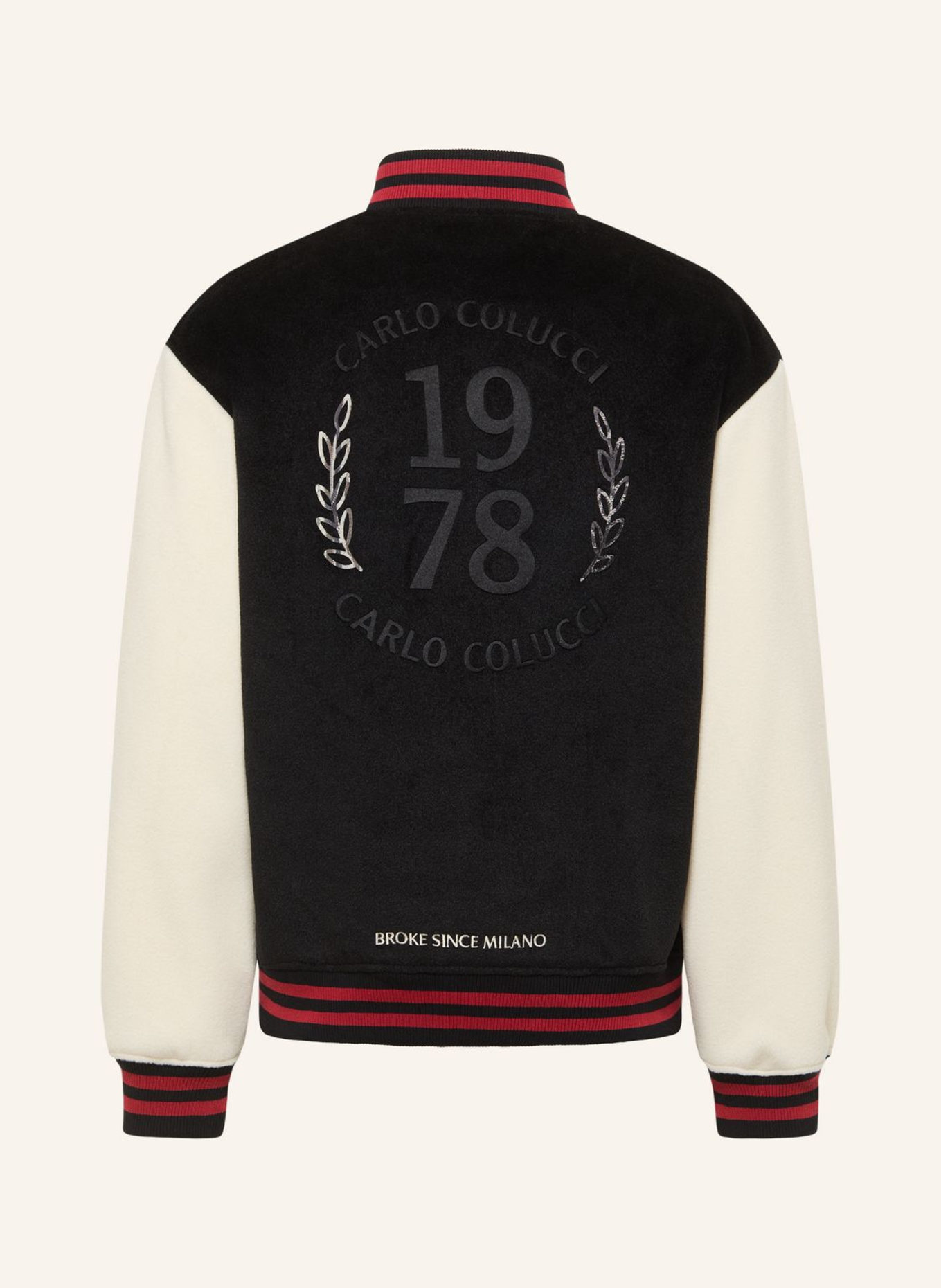 CARLO COLUCCI College Blouson - CLEAN CAPSULE FAYE: SCHWARZ