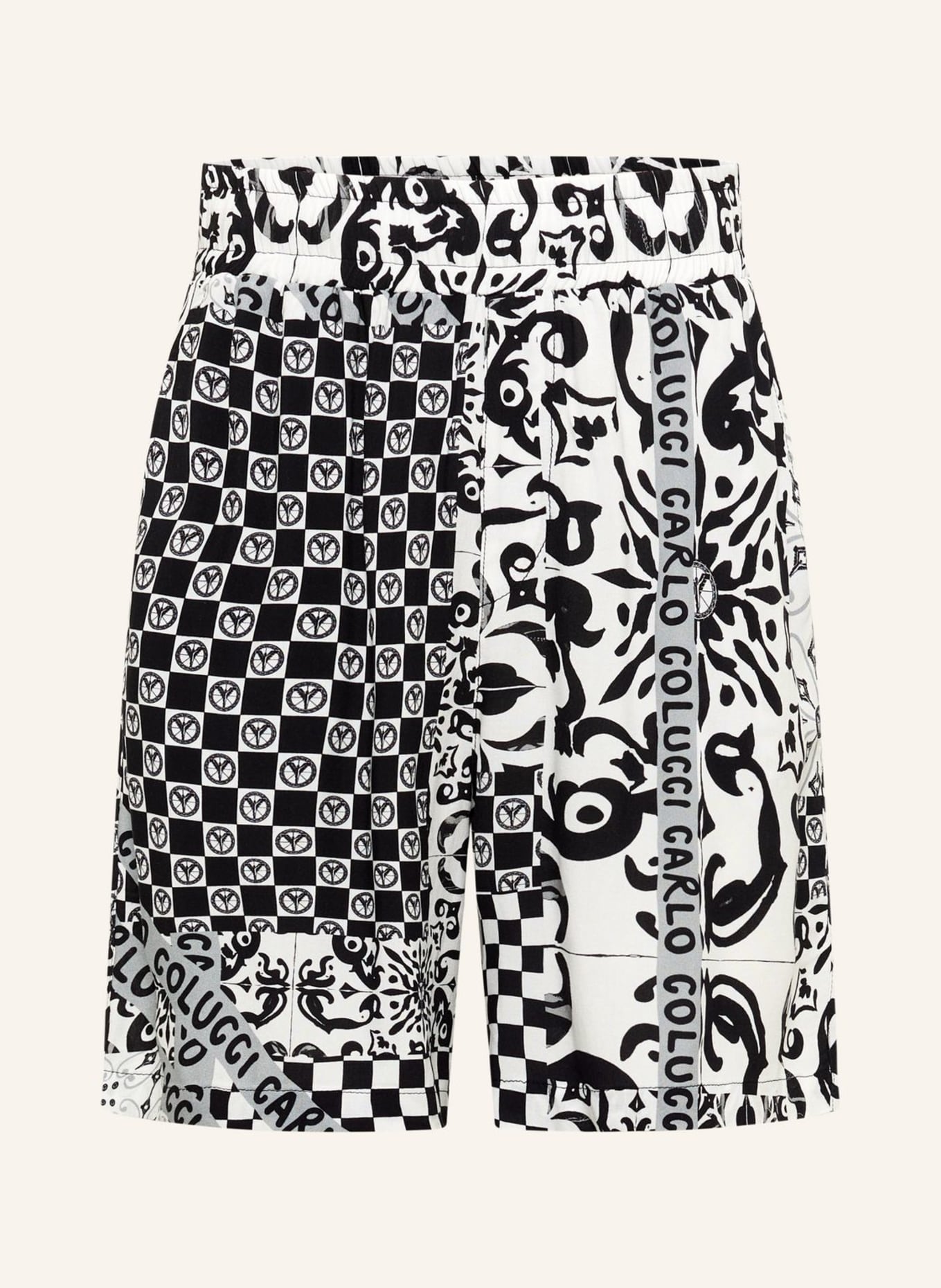 CARLO COLUCCI Shorts - Mosaic Legacy FEDRIGOTTI: SCHWARZ