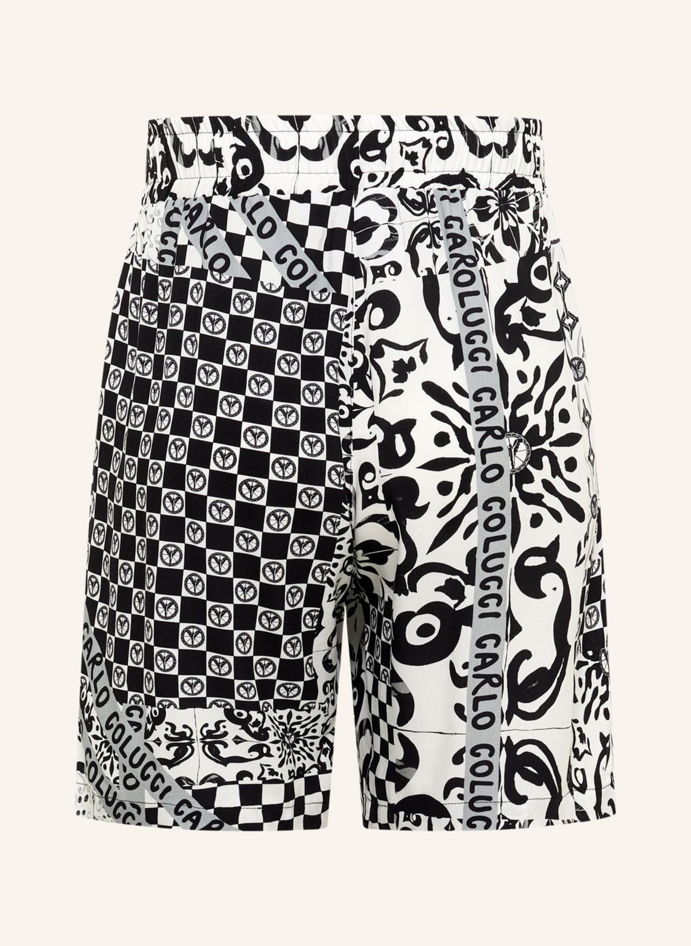 CARLO COLUCCI Shorts - Mosaic Legacy FEDRIGOTTI: SCHWARZ