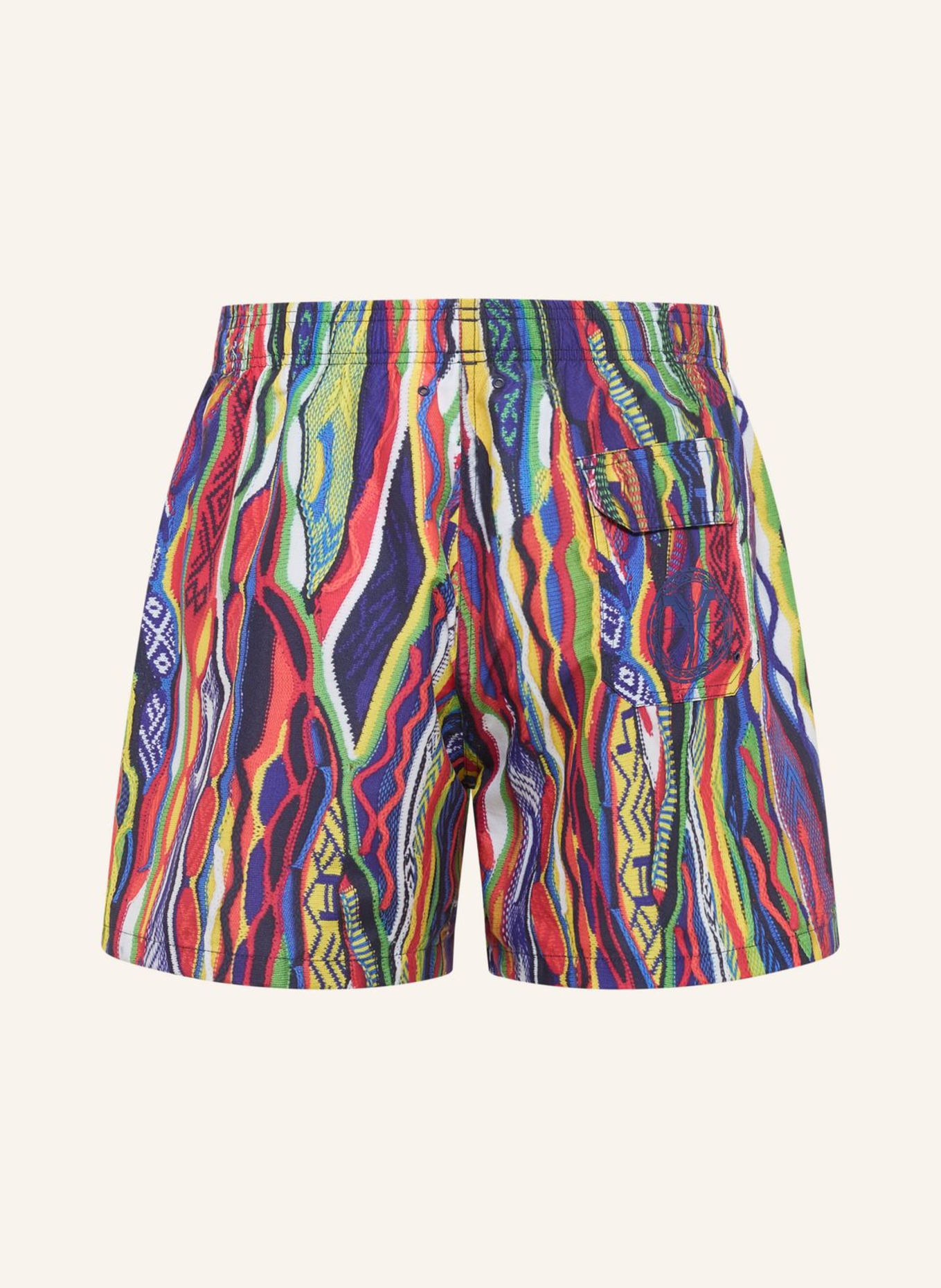 CARLO COLUCCI CARLO COLUCCI Swimshort - Signature Knit Print FEDERICI: BLAU/ GRÜN/ ROT/ GELB